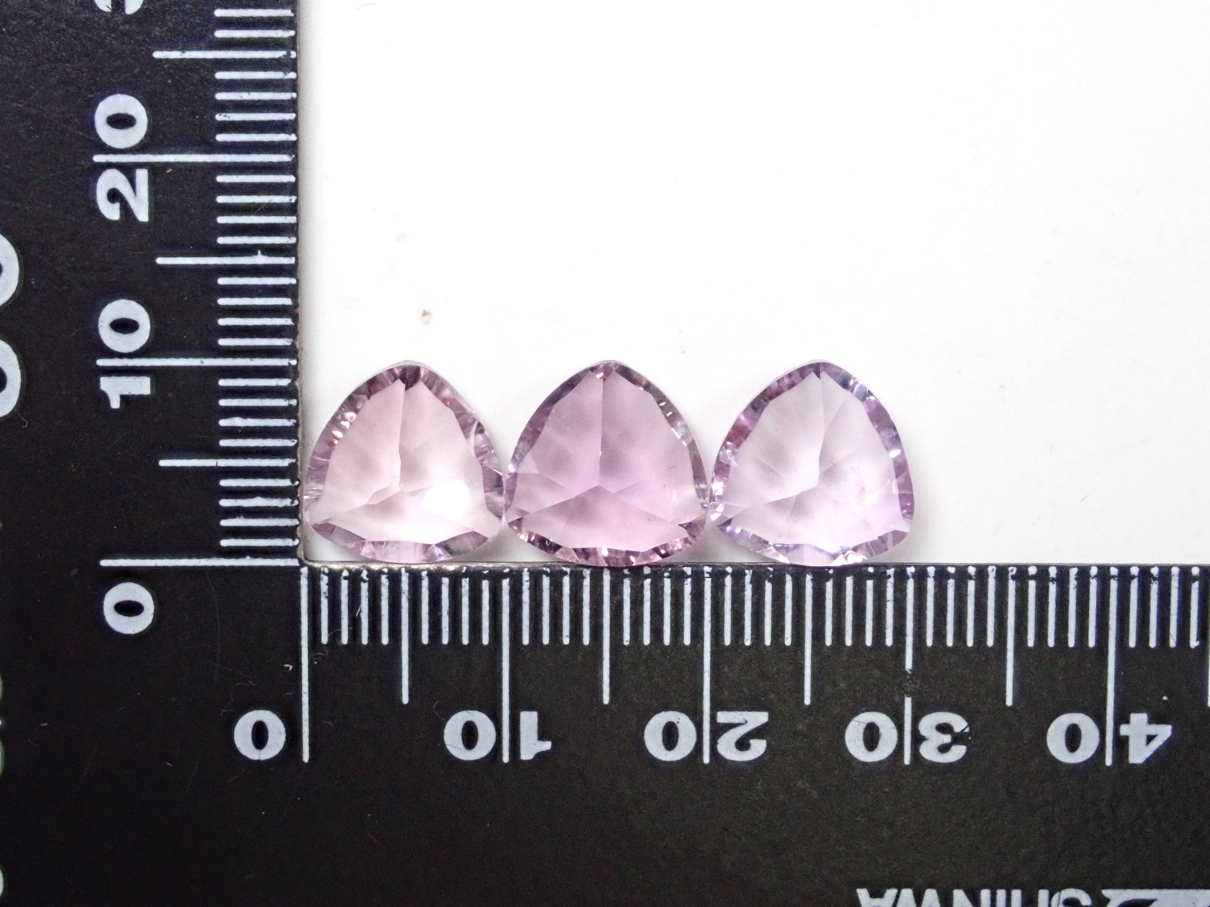 Amethyst 1 stone loose (trilliant x concave cut, 10mm)《Multiple purchase discount available》