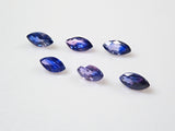 坦尚尼亞溫莎原石雙色藍寶石 1 顆（欖尖形切割，4.5 x 2.5 毫米）《多買優惠》