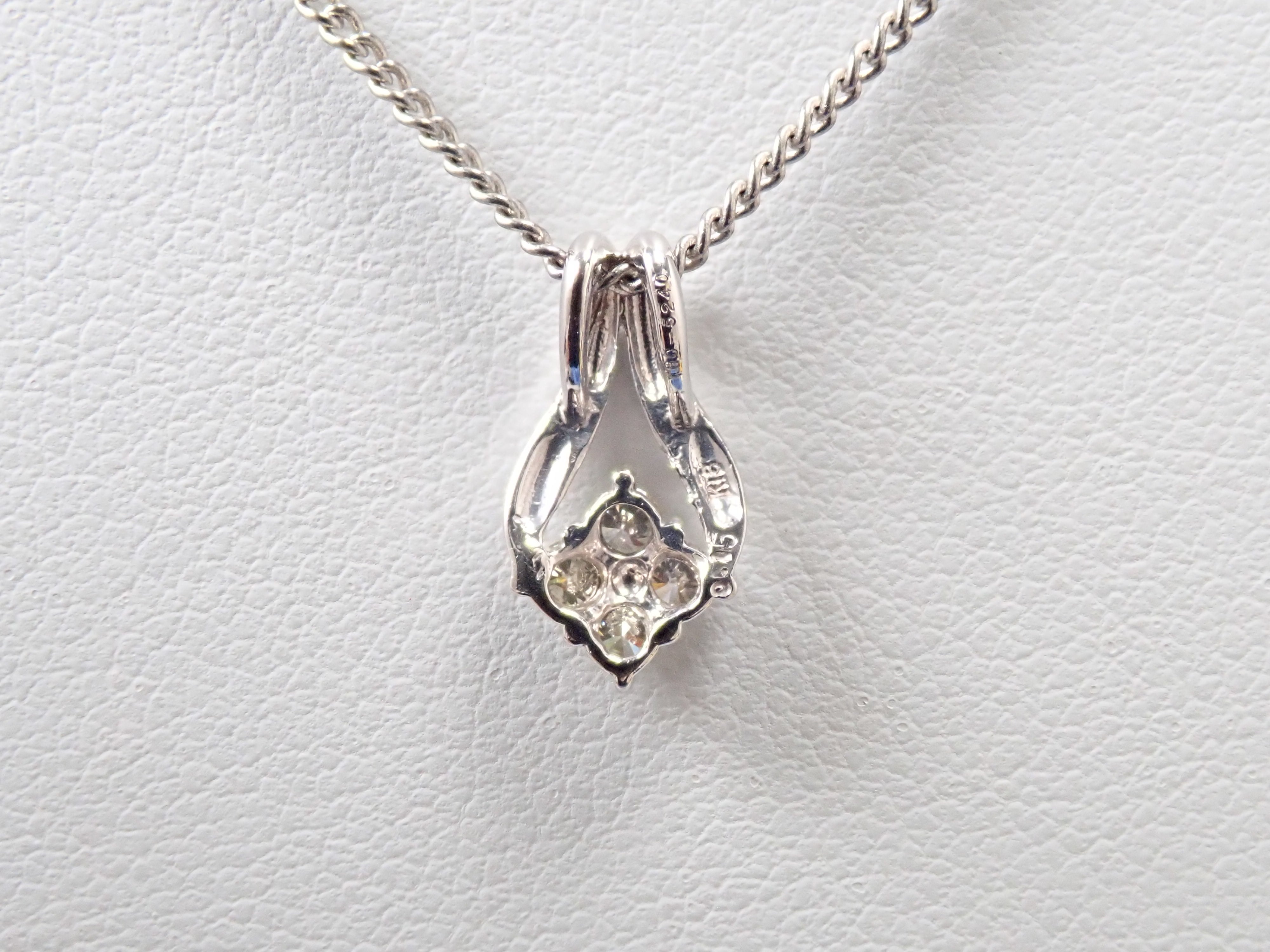 K18 ダイヤモンド 0.15ct ペンダントトップ（ネックレストップ）