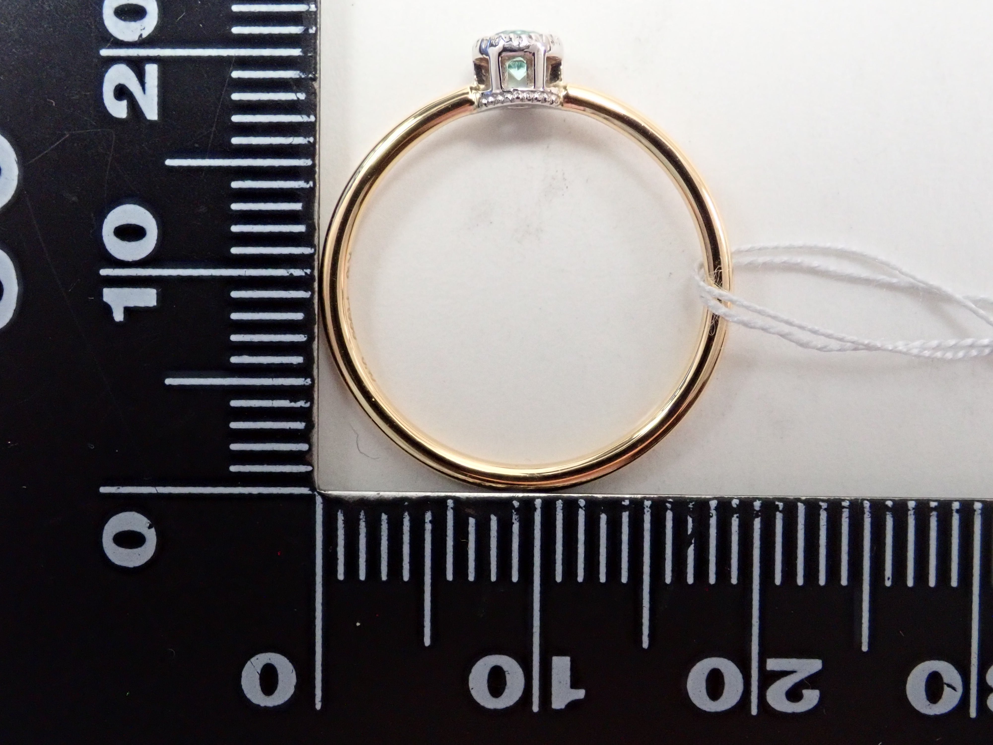 K18/Pt950 ノンオイルエメラルド 0.1ct リング