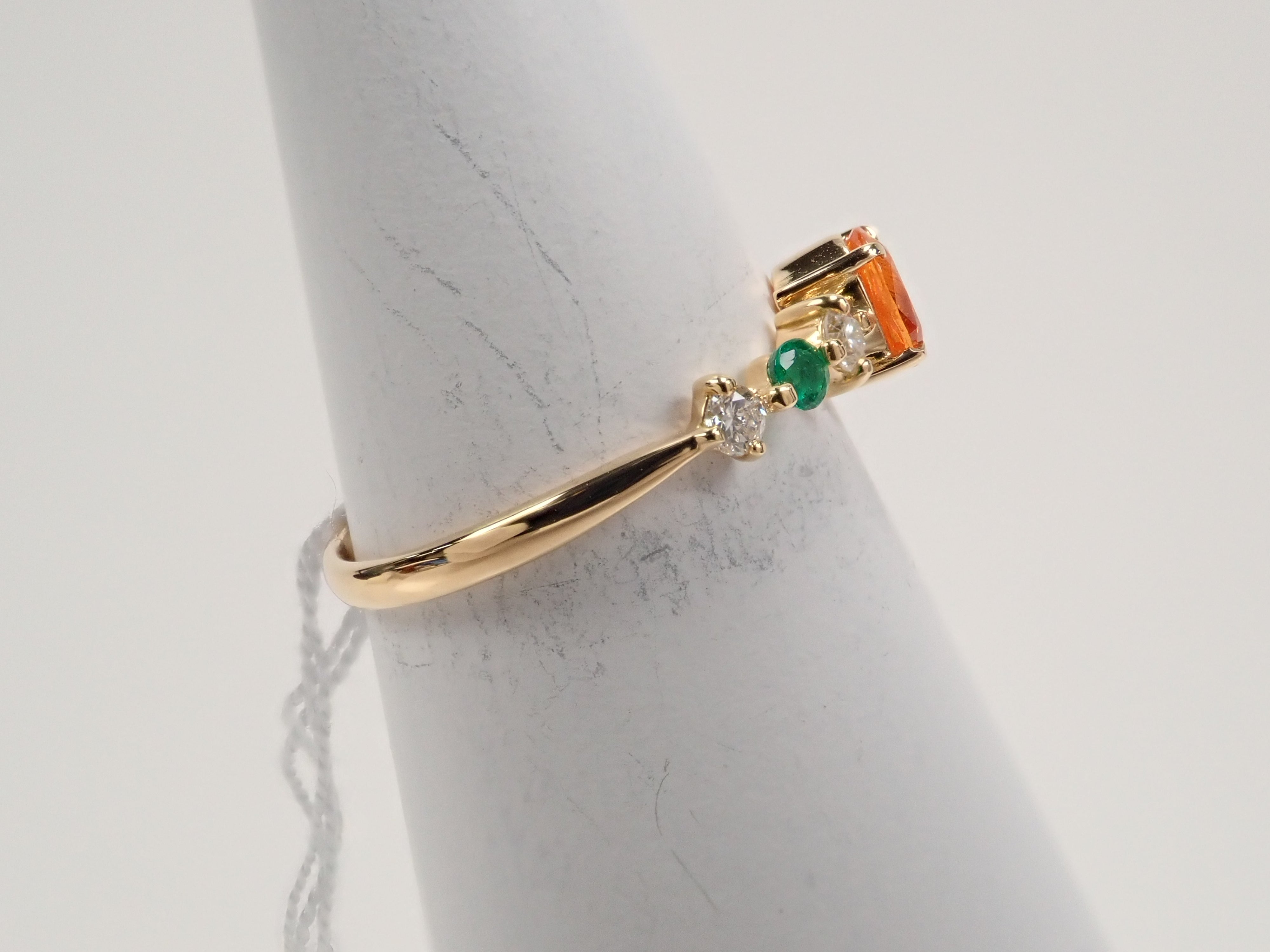 K18YG マンダリンガーネット 0.361ct リング