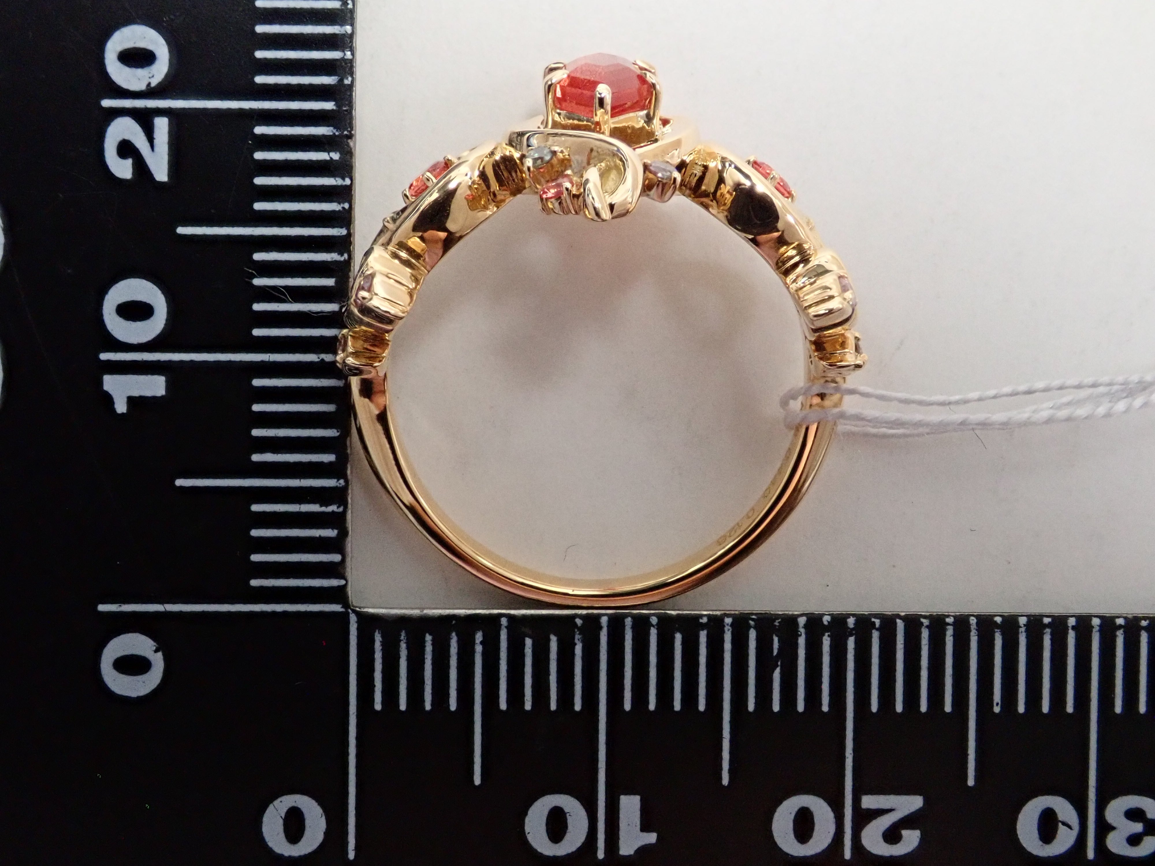 【22602491掲載】K18YG オレゴンサンストーン 0.44ct リング