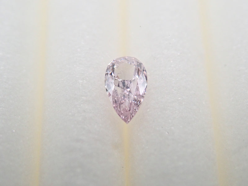 パープルダイヤモンド 0.050ctルース(FANCY LIGHT PINK PURPLE, SI-2,ペアシェイプ)