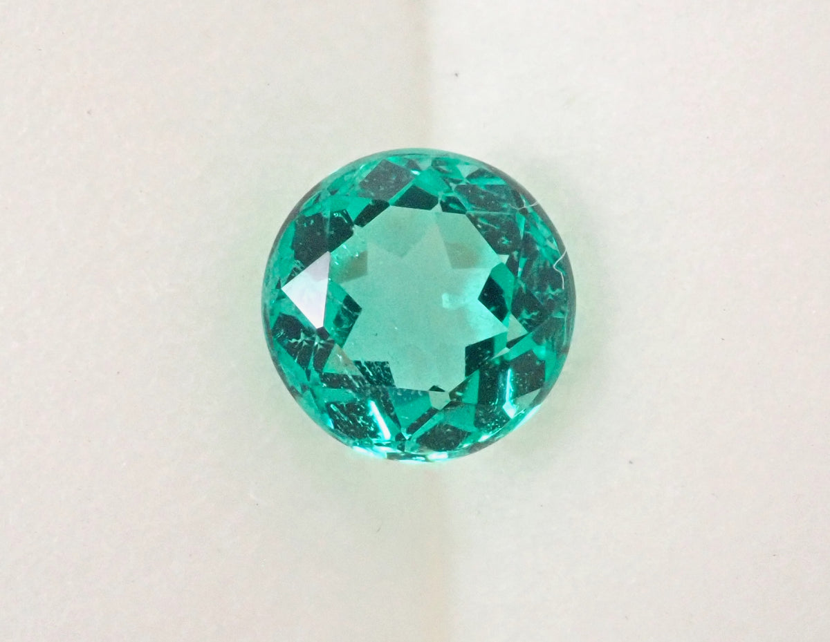 [Deadline: Sat, Sep 5, 10:00 AM: Lottery Sale_05] Colombian Non-Oiled Emerald 5.3mm/0.600ct Loose Stone GIA