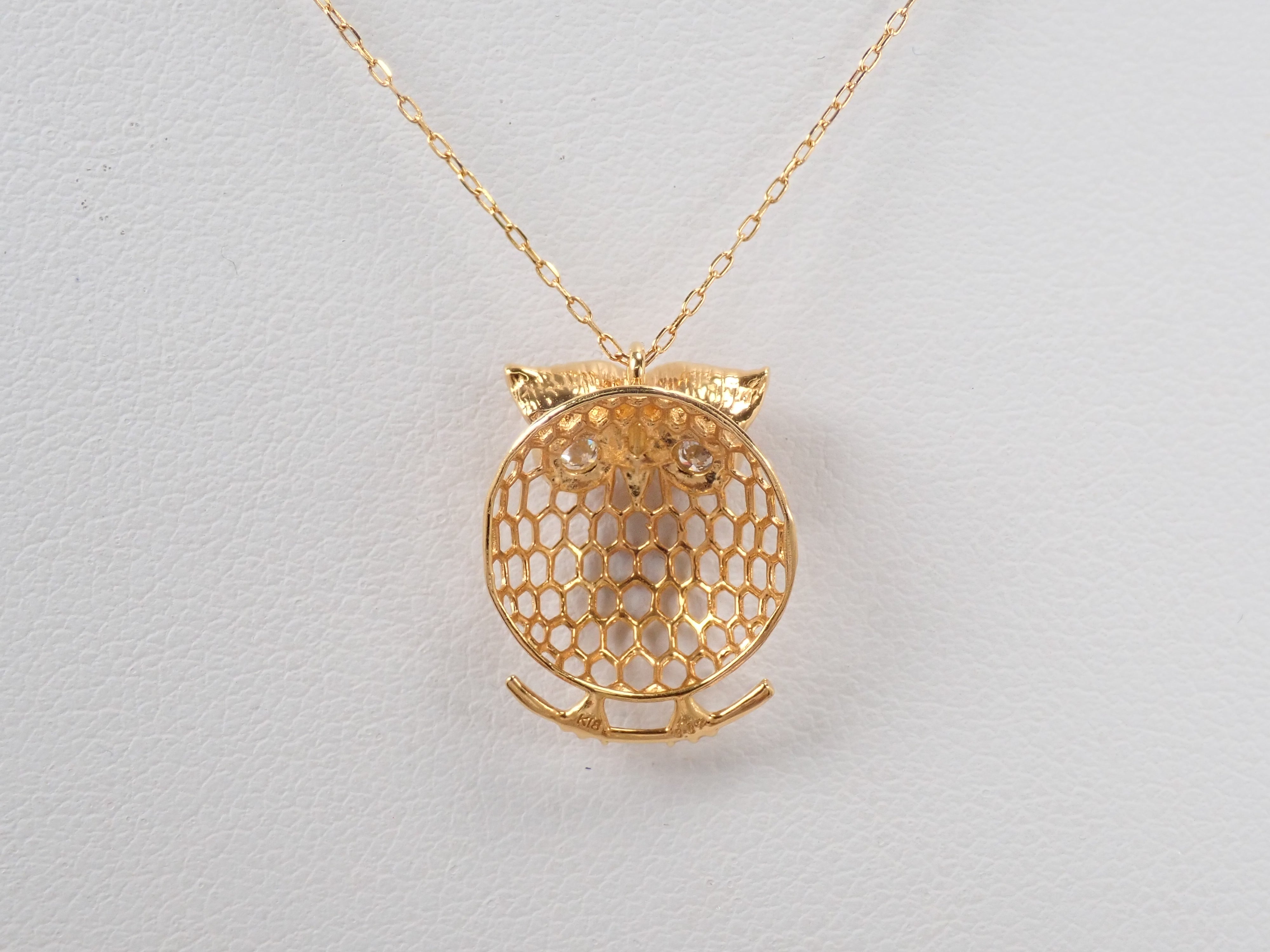 K18 ダイヤモンド 0.07ct ペンダント（ネックレス）