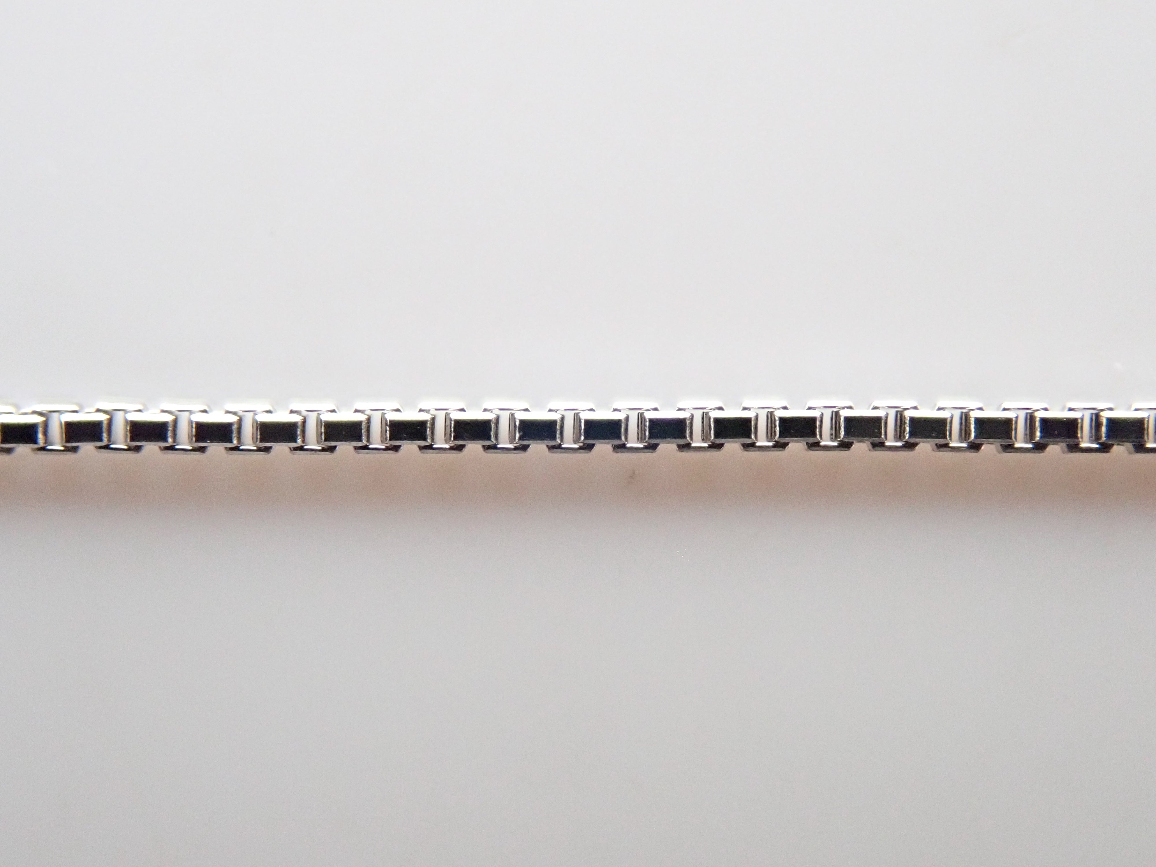 Pt850 ベネチアンチェーン ネックレス 約45cm スライドチェーン