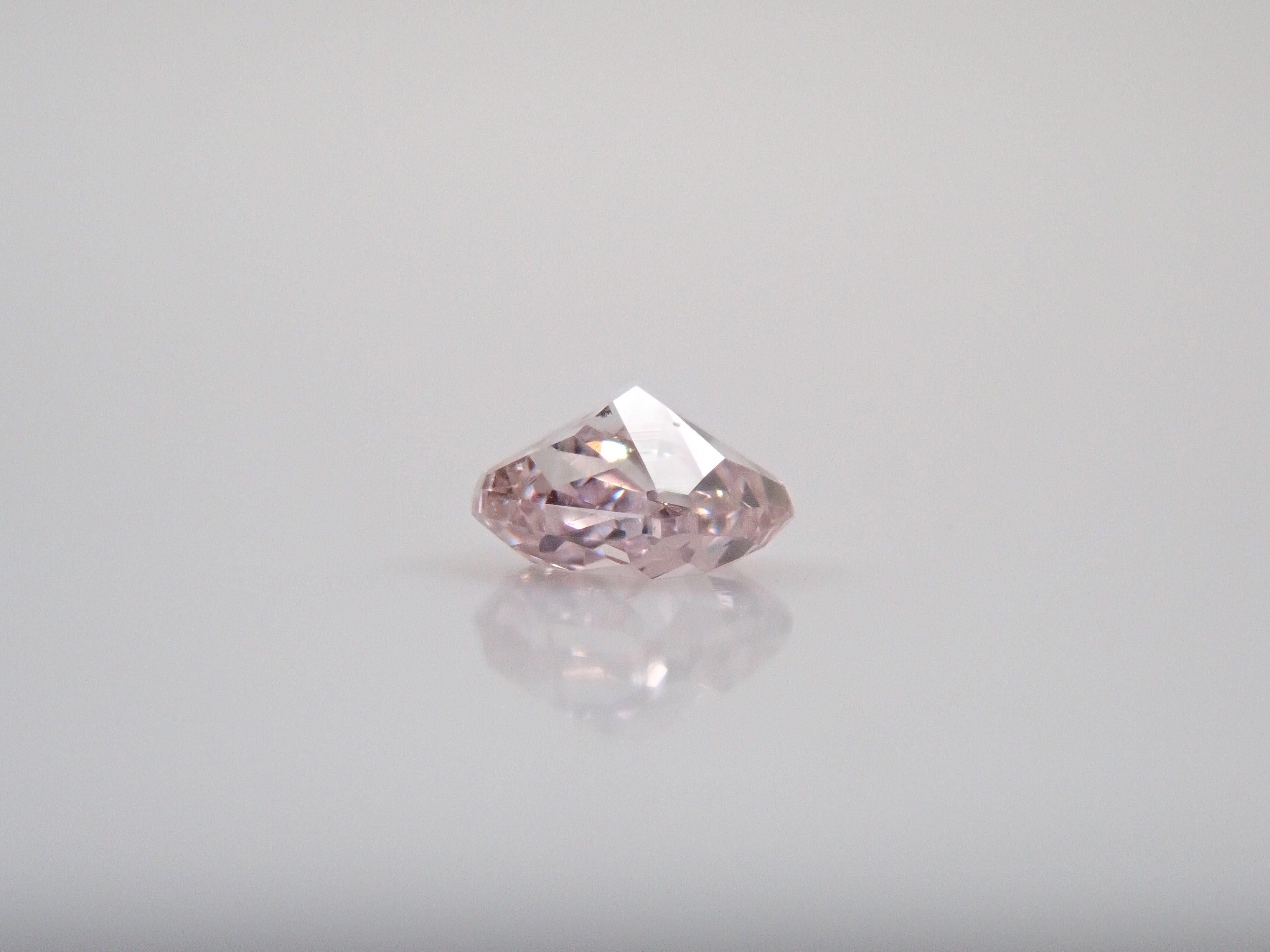 【7/31 22時販売】ピンクダイヤモンド 0.073ctルース(FANCY LIGHT PURPLE PINK, SI2)