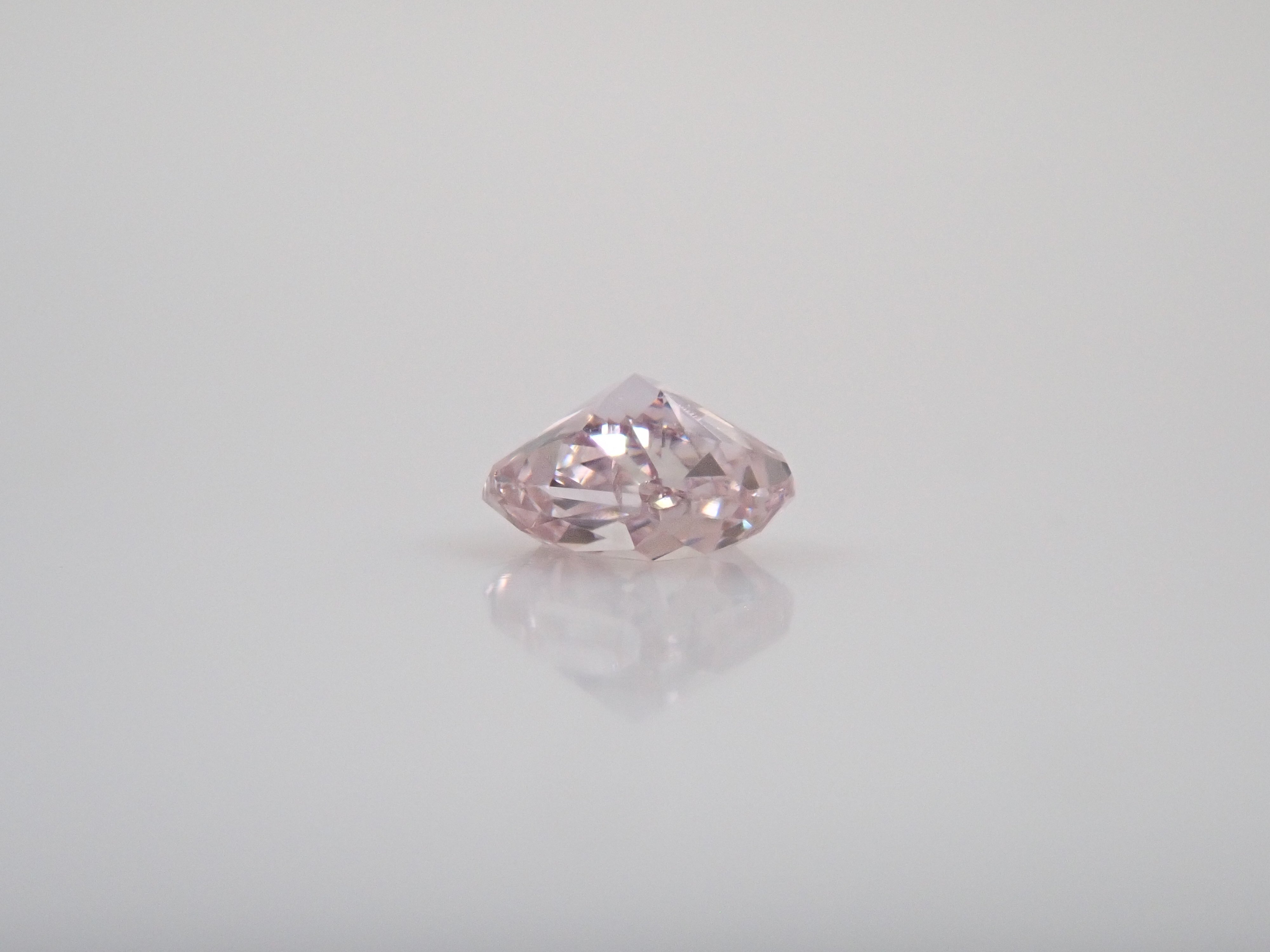 【7/31 22時販売】ピンクダイヤモンド 0.073ctルース(FANCY LIGHT PURPLE PINK, SI2)
