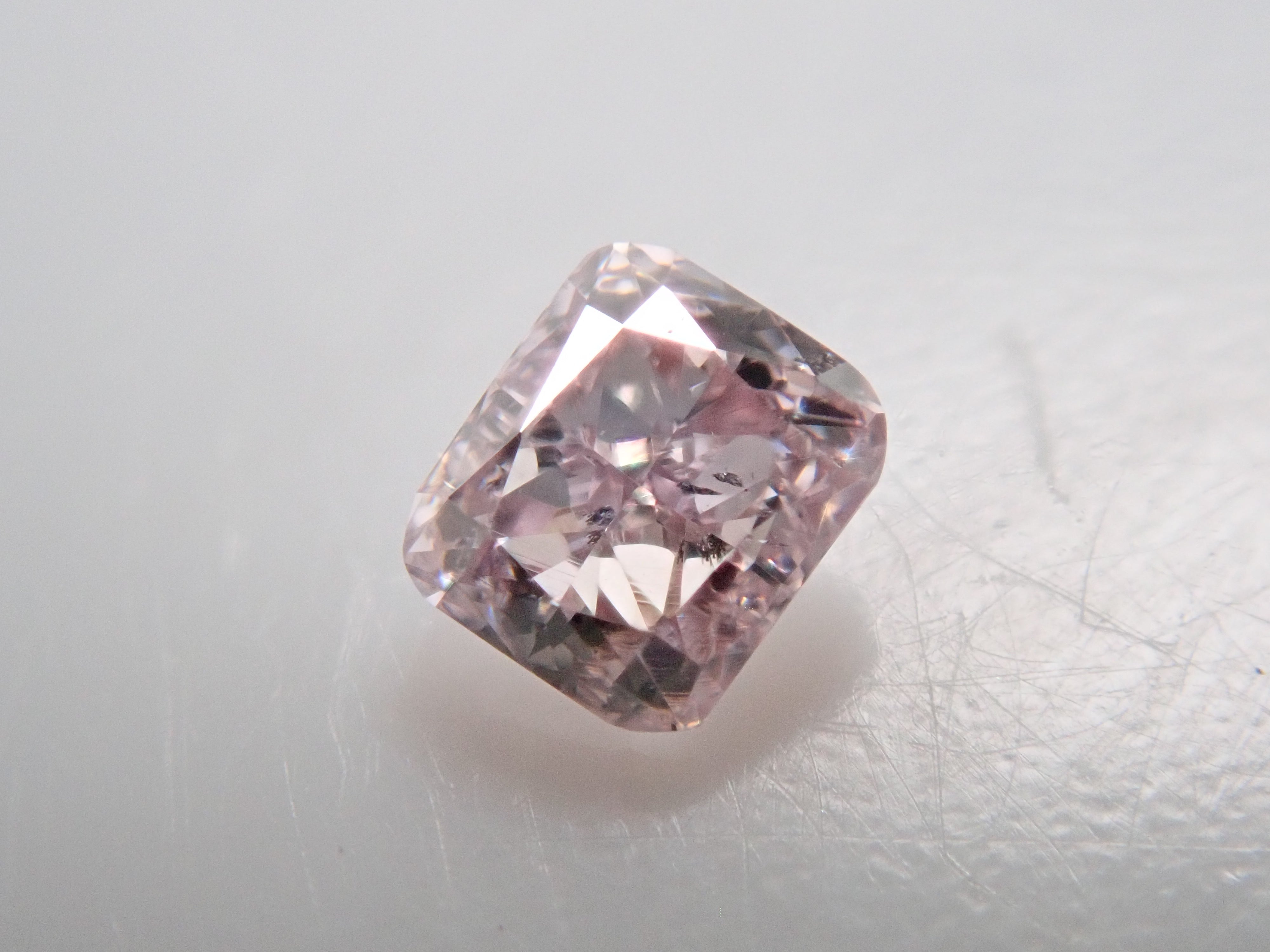 【7/31 22時販売】ピンクダイヤモンド 0.073ctルース(FANCY LIGHT PURPLE PINK, SI2)