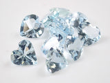 Aquamarine 1 stone loose (heart shape, 6 x 6mm)《Discount available for multiple purchases》
