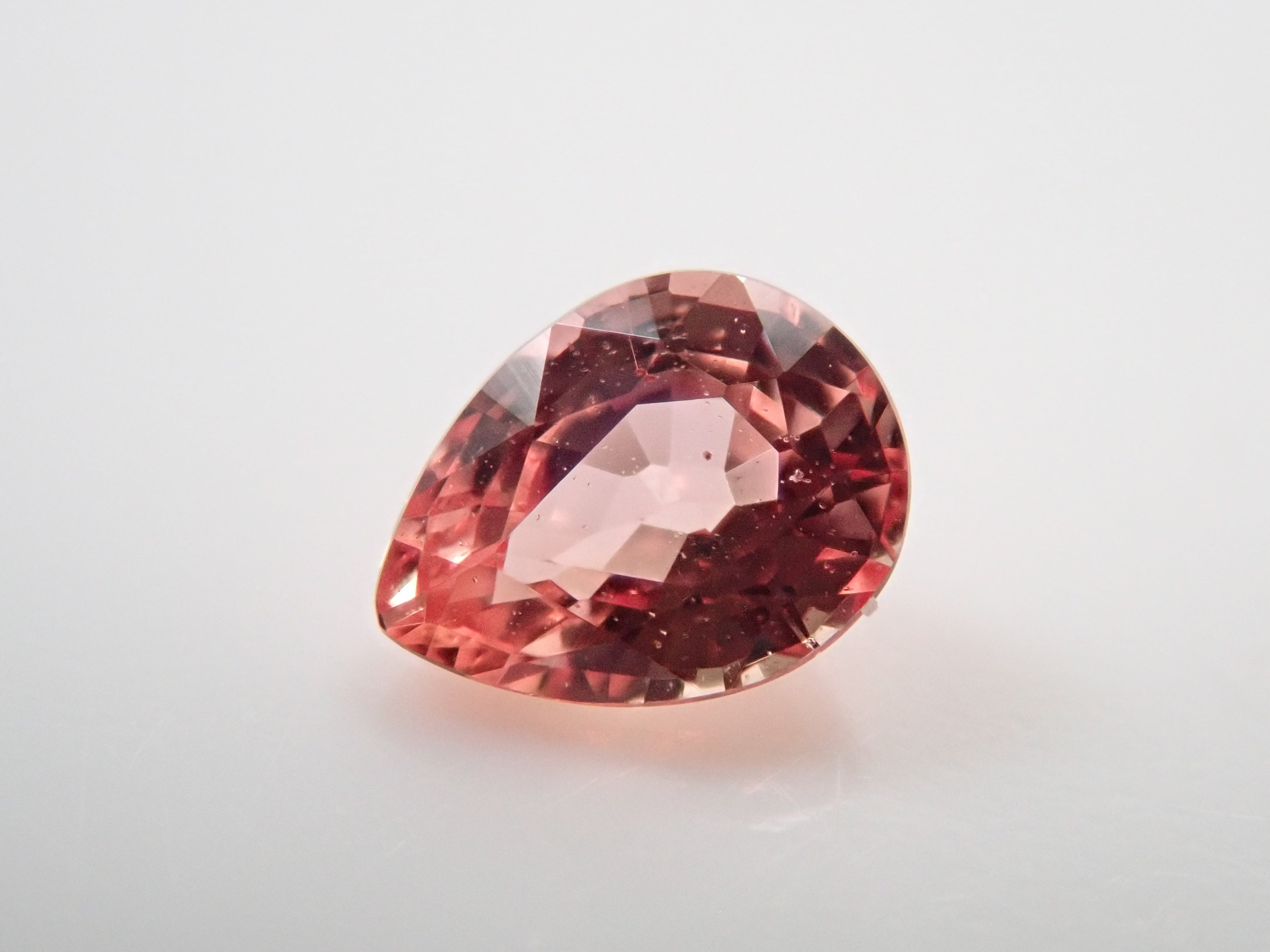 マダガスカル産パパラチアサファイア 0.159ctルース 中宝鑑別