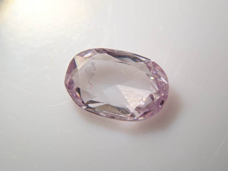 ピンクダイヤモンド 0.093ctルース(ローズカット,LIGHT PURPLE PINK, I-1)
