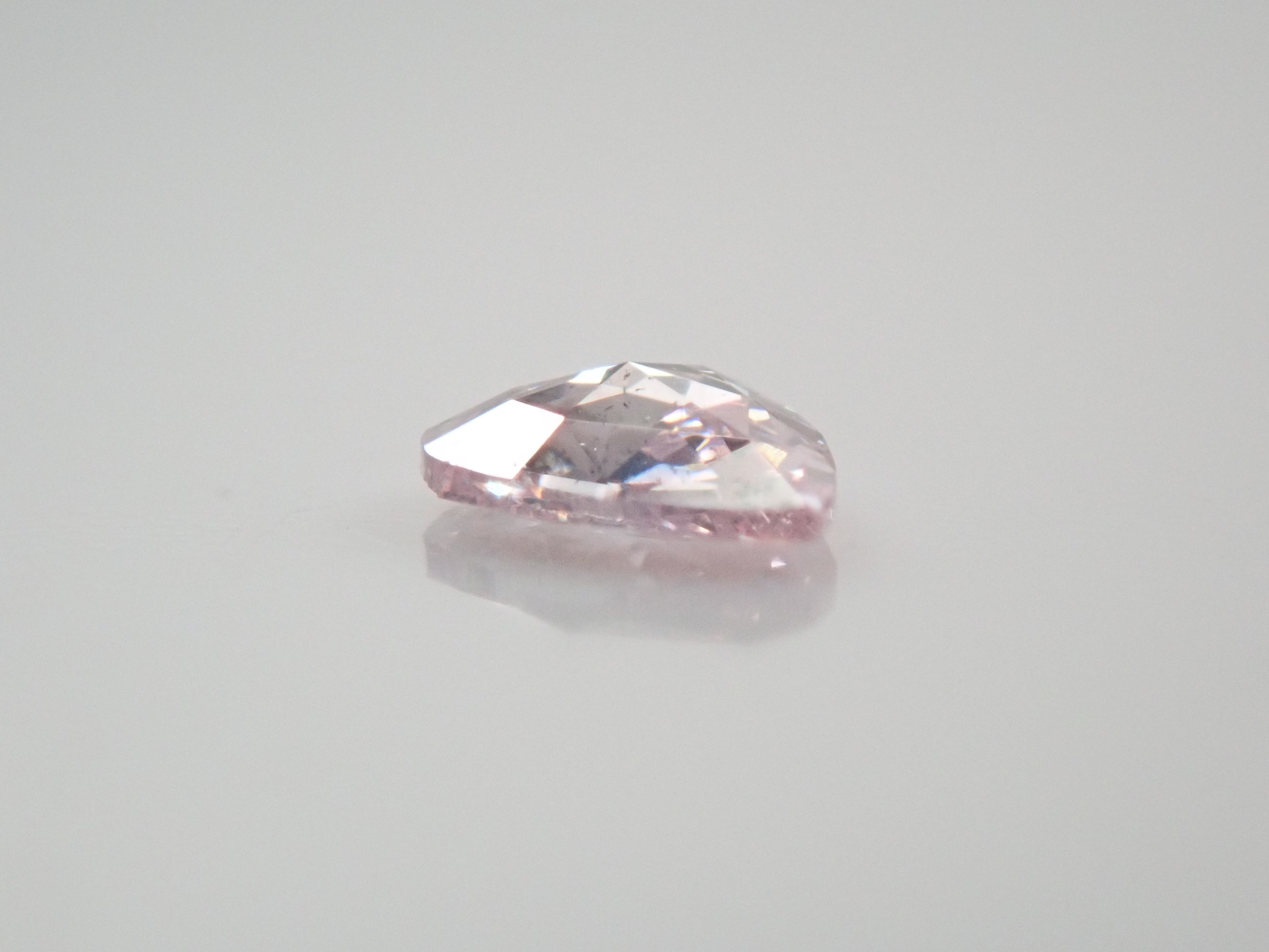 ピンクダイヤモンド 0.059ctルース(ローズカット,FANCY LIGHT PURPLE PINK, SI-1)