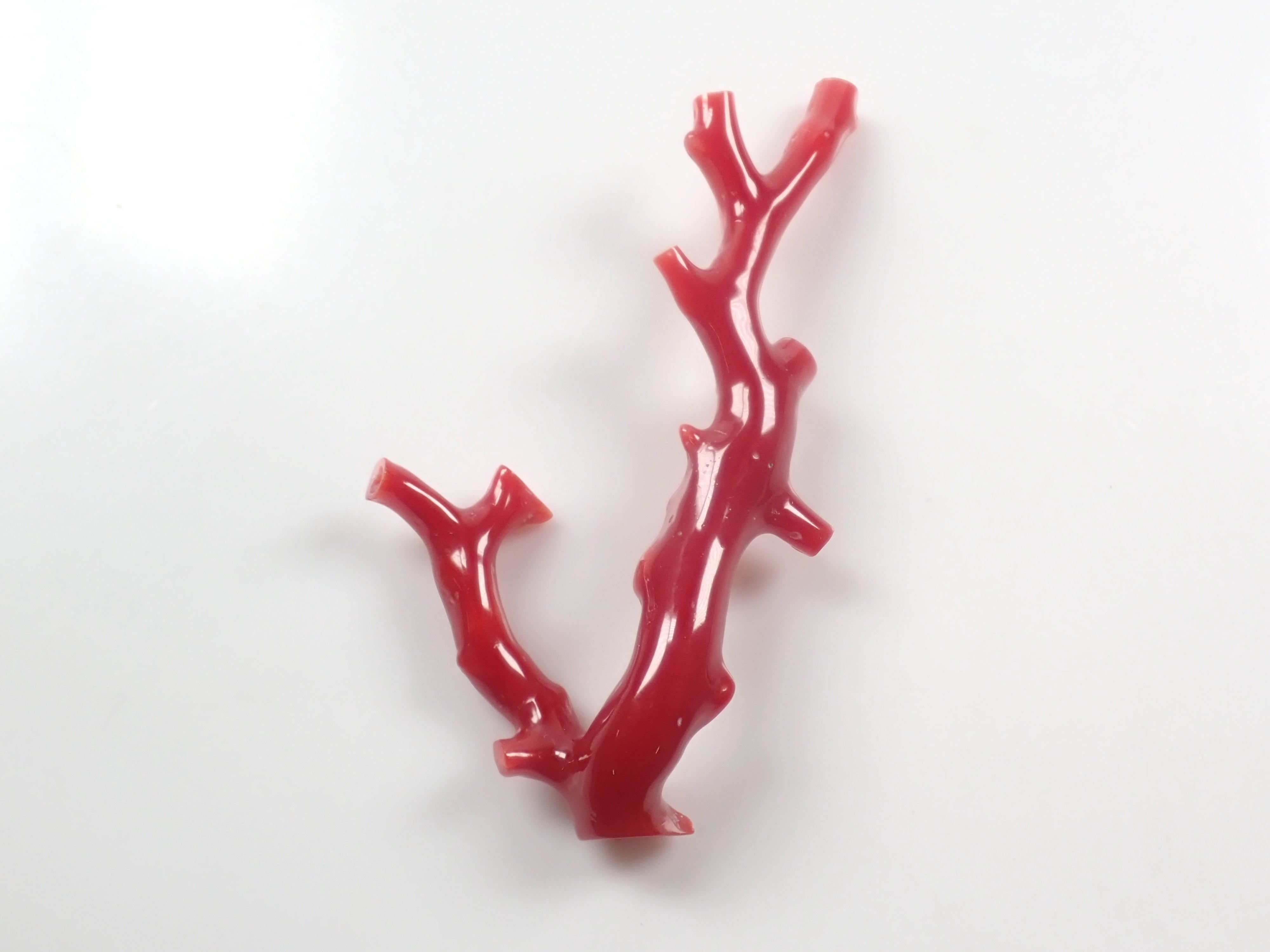 [Published as 12563212] Uncut Kochi Prefecture Blood Coral, 24.829ct