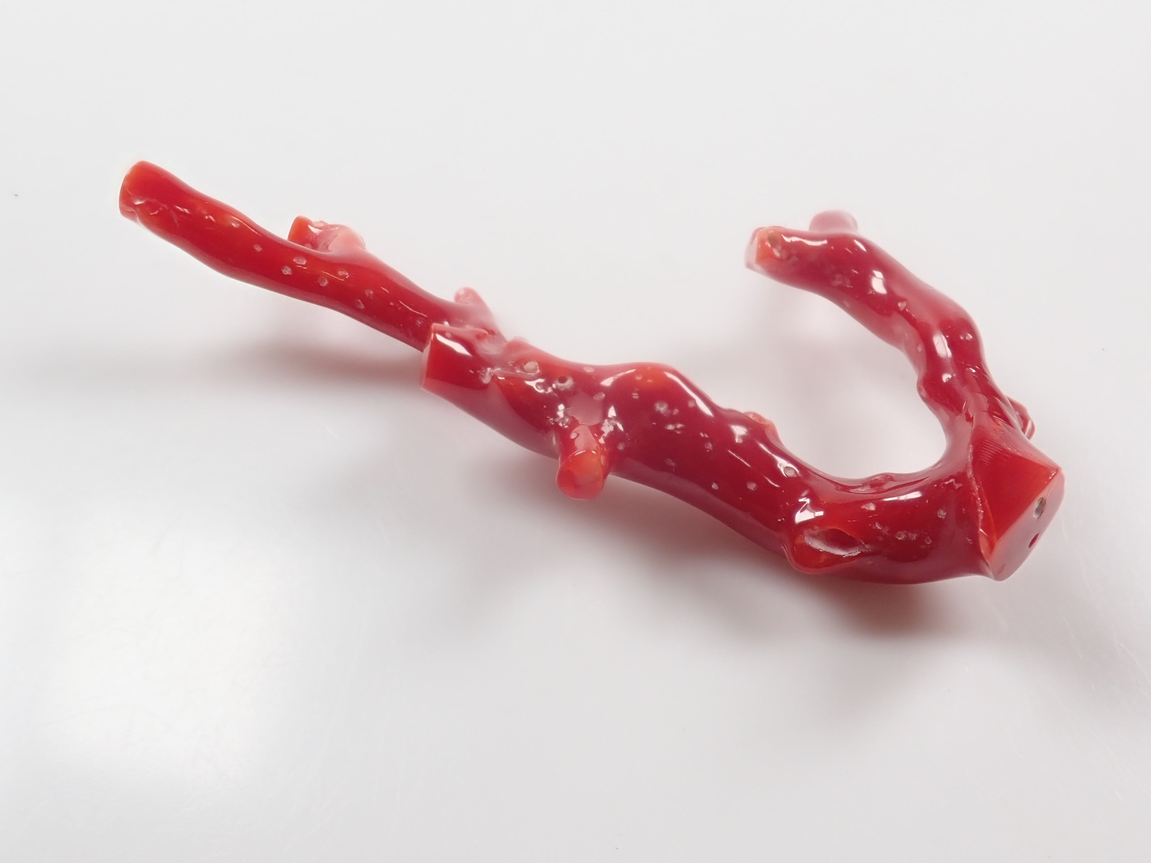 [Published as 12563212] Uncut Kochi Prefecture Blood Coral, 24.829ct