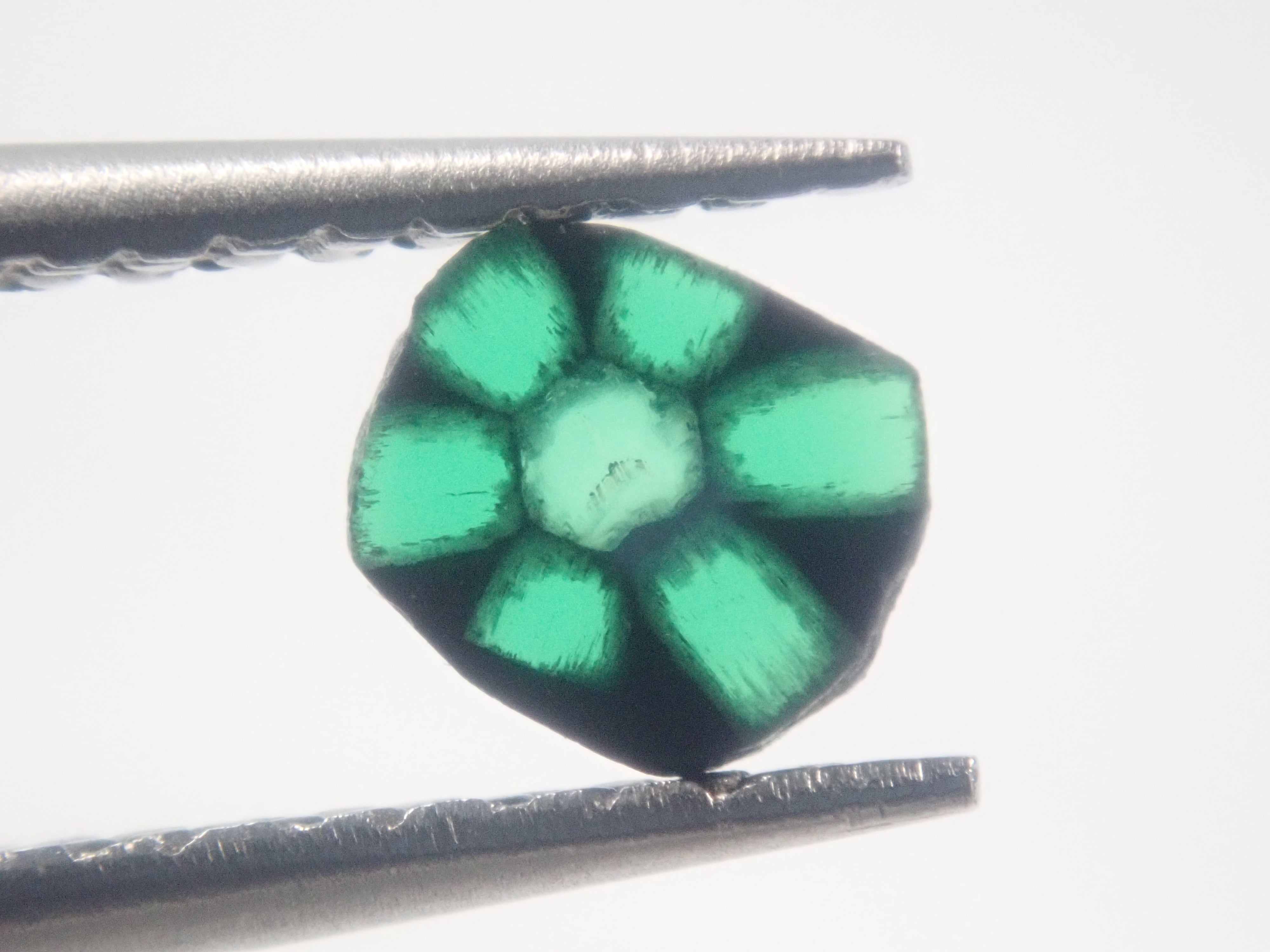 [Posted as 12563940] Colombian Trapiche Emerald 0.199 ct Loose Stone