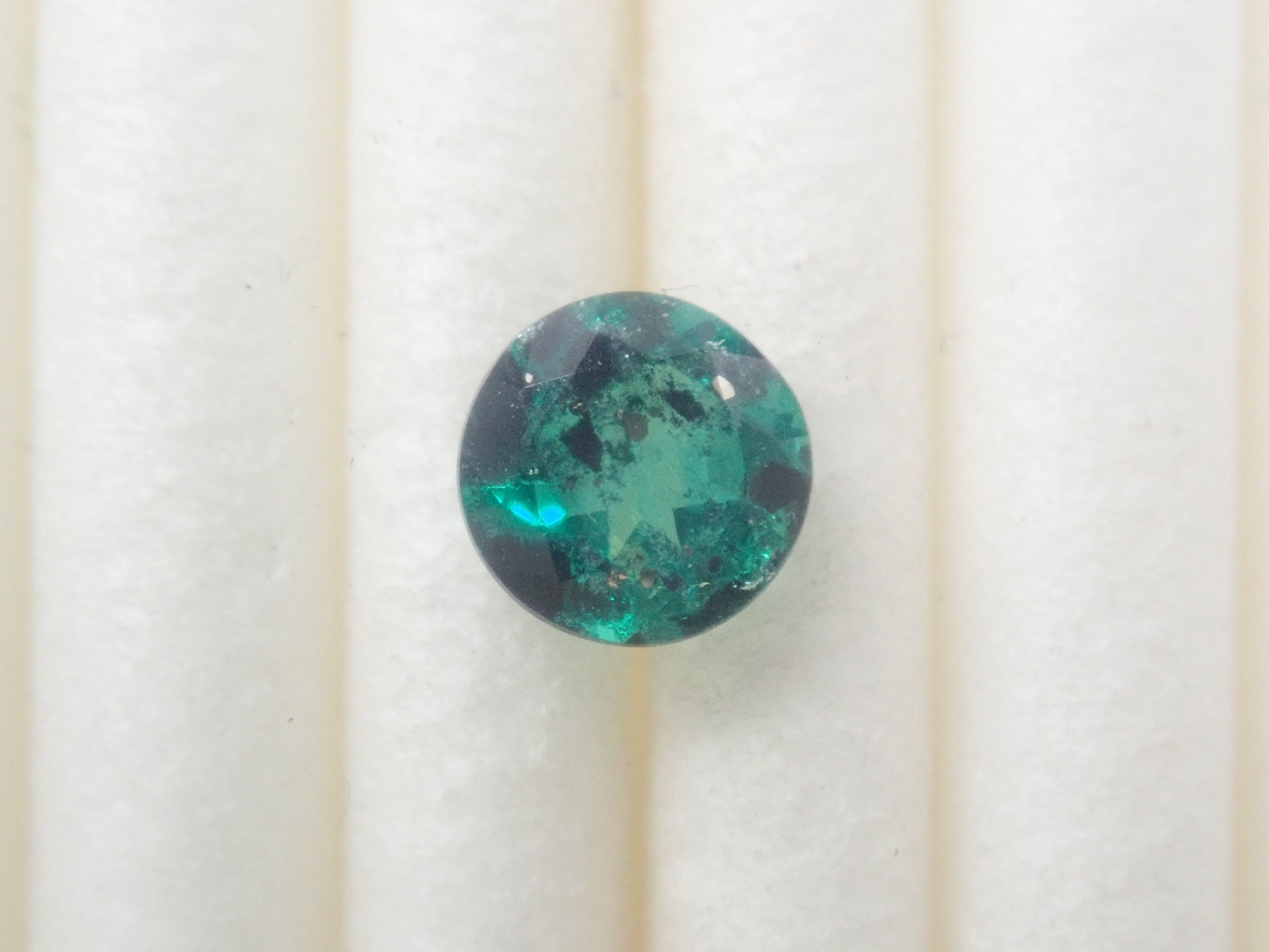[Item 12563910] Colombian Pyrite and Mica in Emerald, 0.360 ct Loose Stone