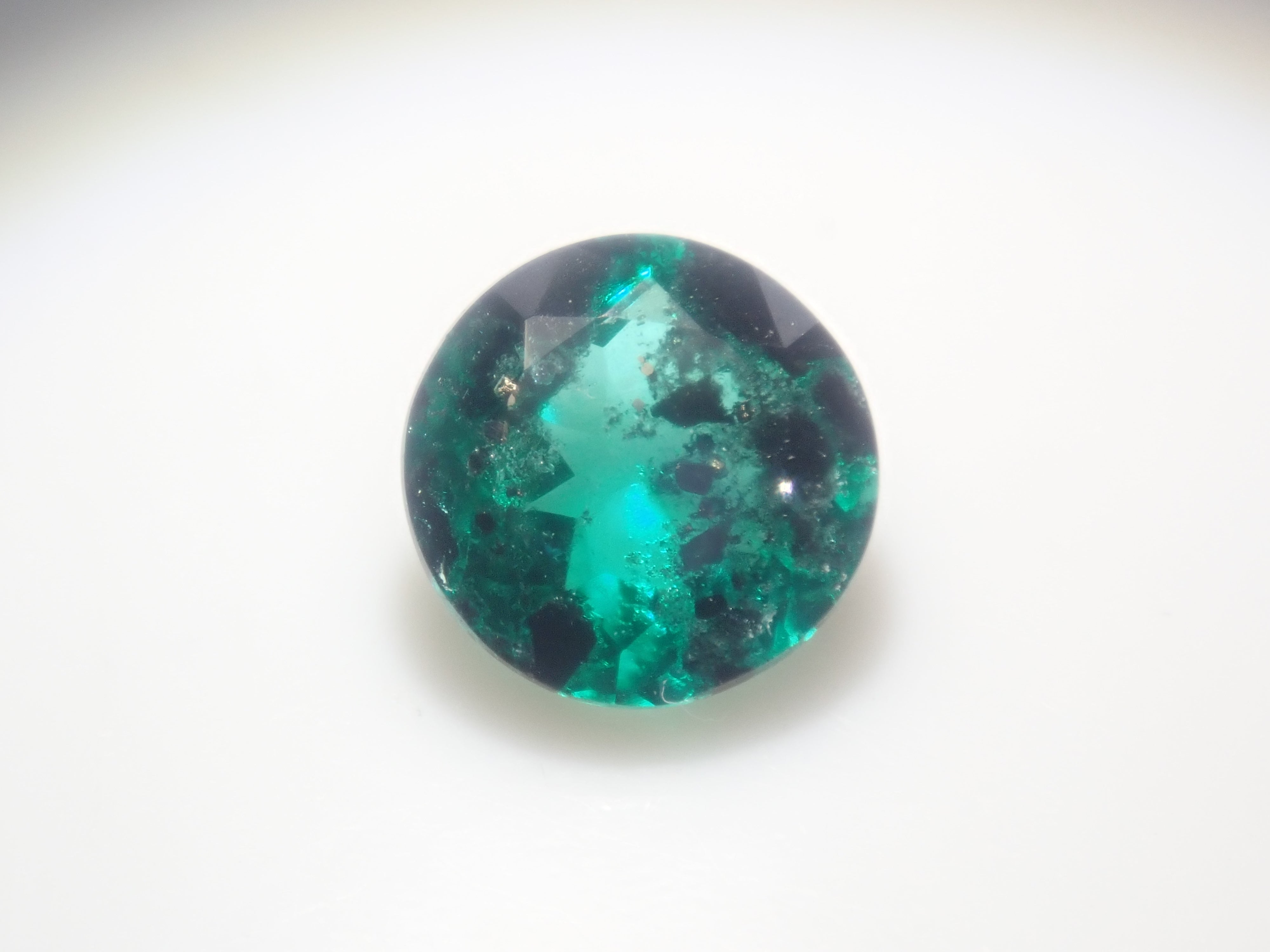 [Item 12563910] Colombian Pyrite and Mica in Emerald, 0.360 ct Loose Stone