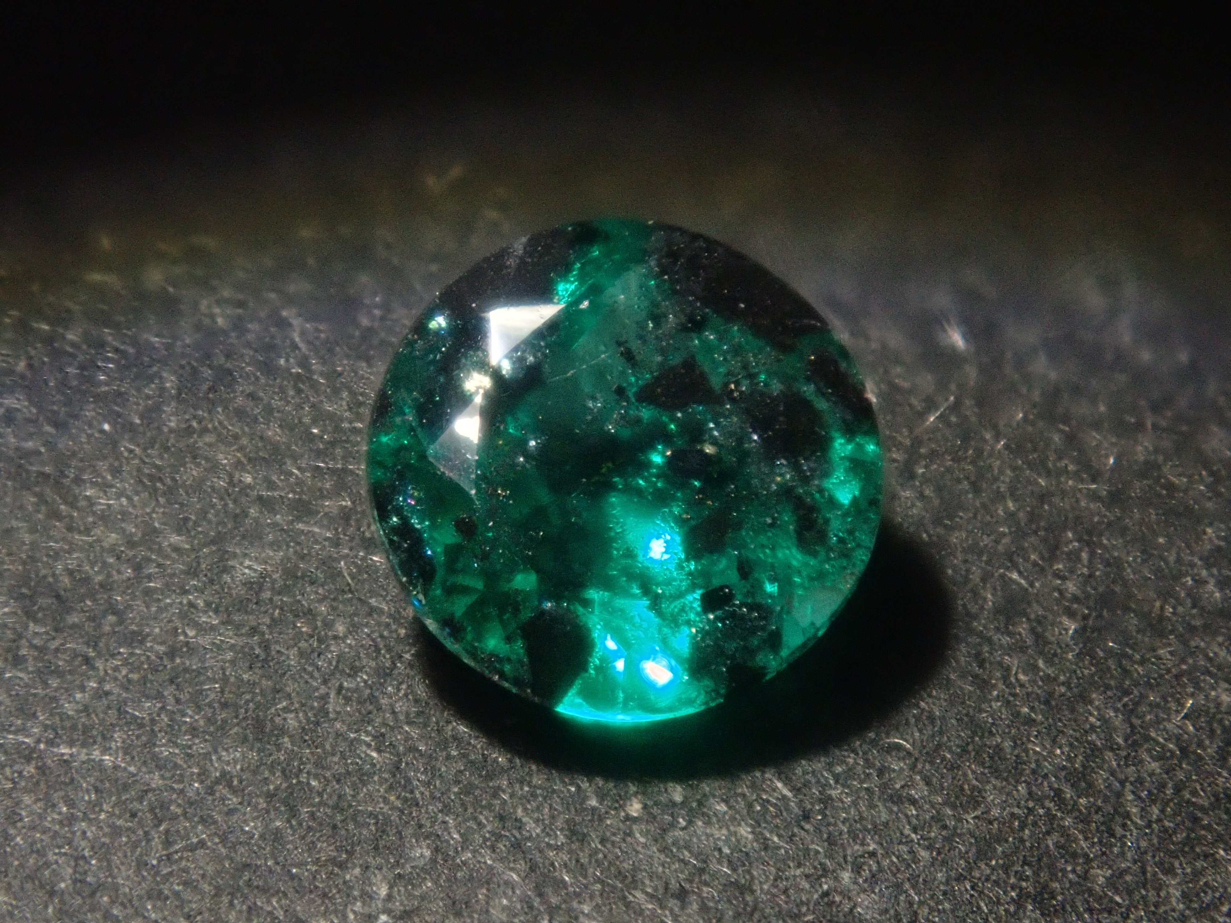 [Item 12563910] Colombian Pyrite and Mica in Emerald, 0.360 ct Loose Stone