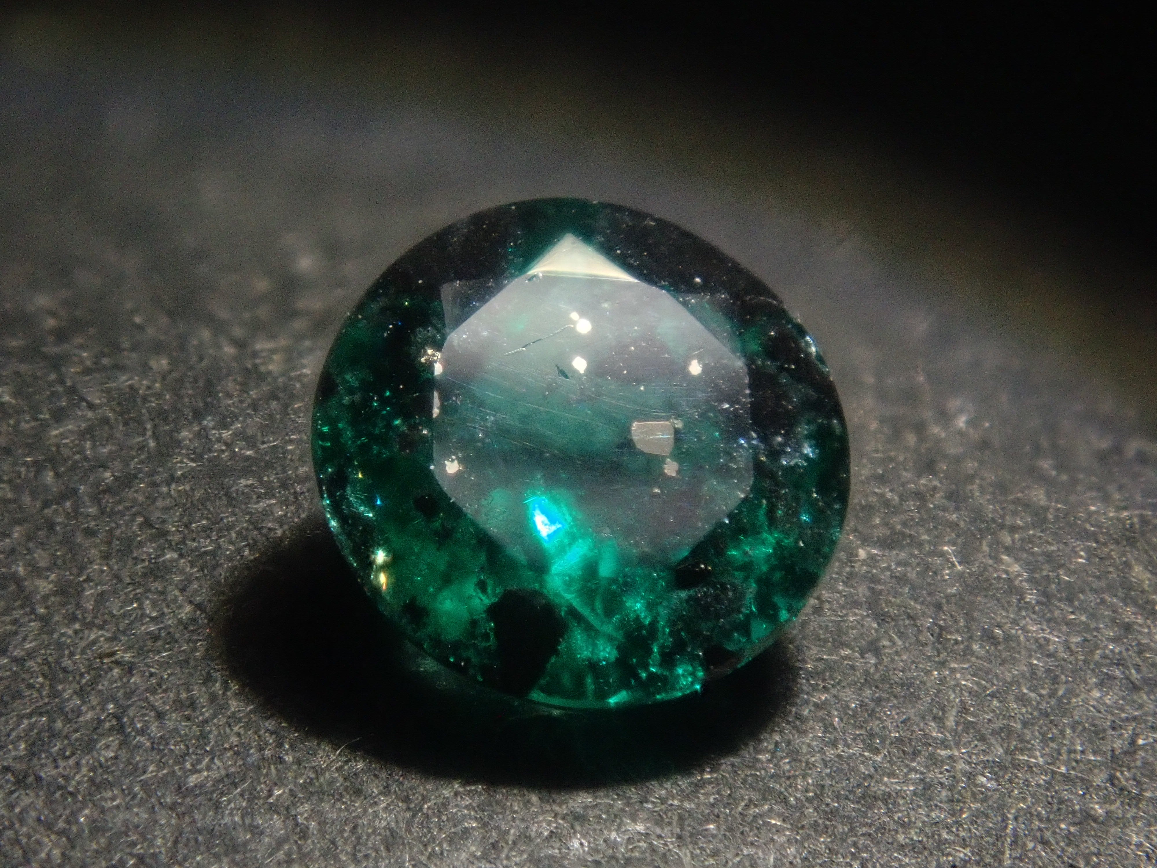 [Item 12563910] Colombian Pyrite and Mica in Emerald, 0.360 ct Loose Stone