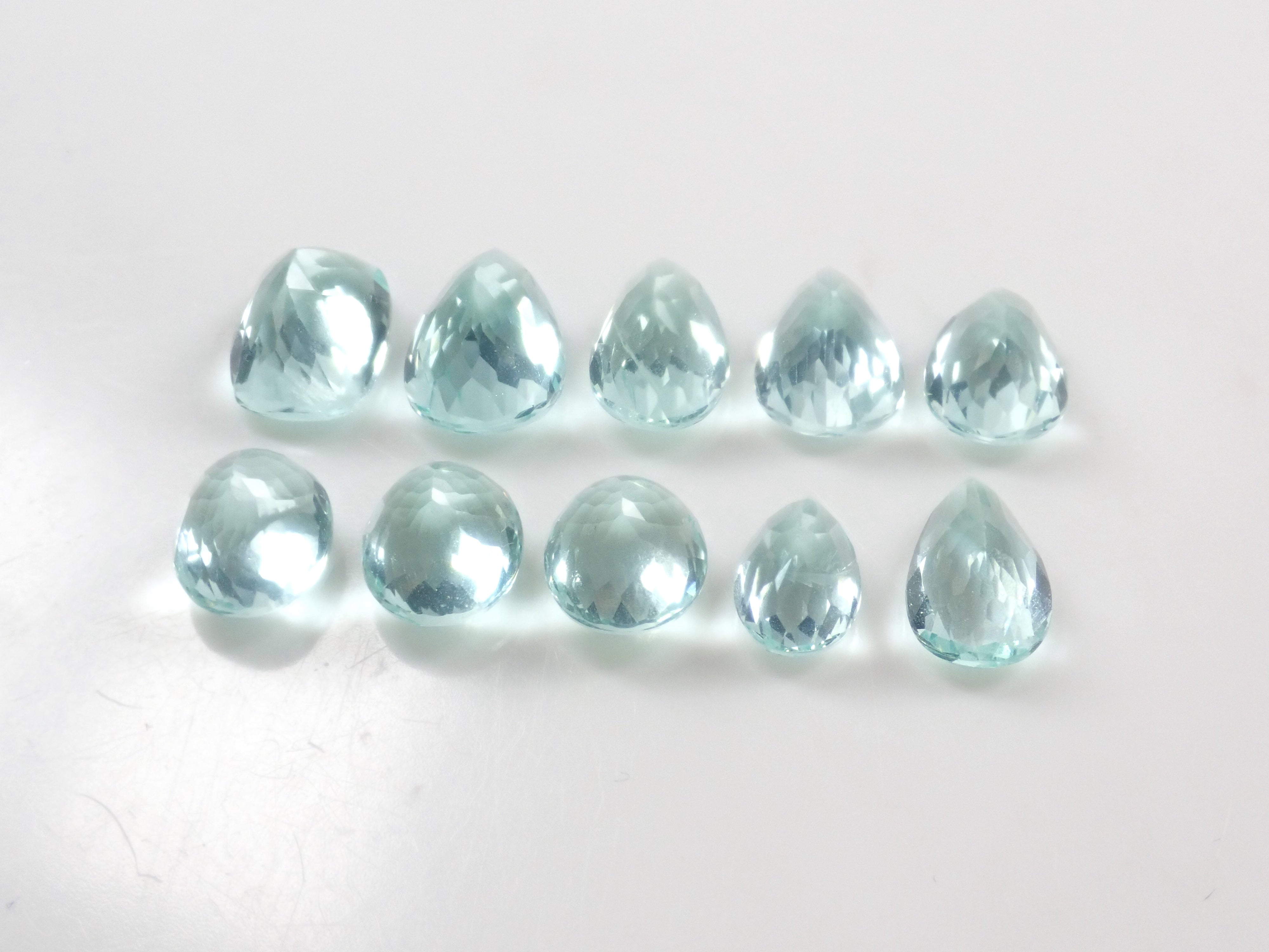 【8/14  22時販売】《限定10石》ジンバブエ産ミントフローライト1石ルース（平均2.2ct）  《複数購入割引有》
