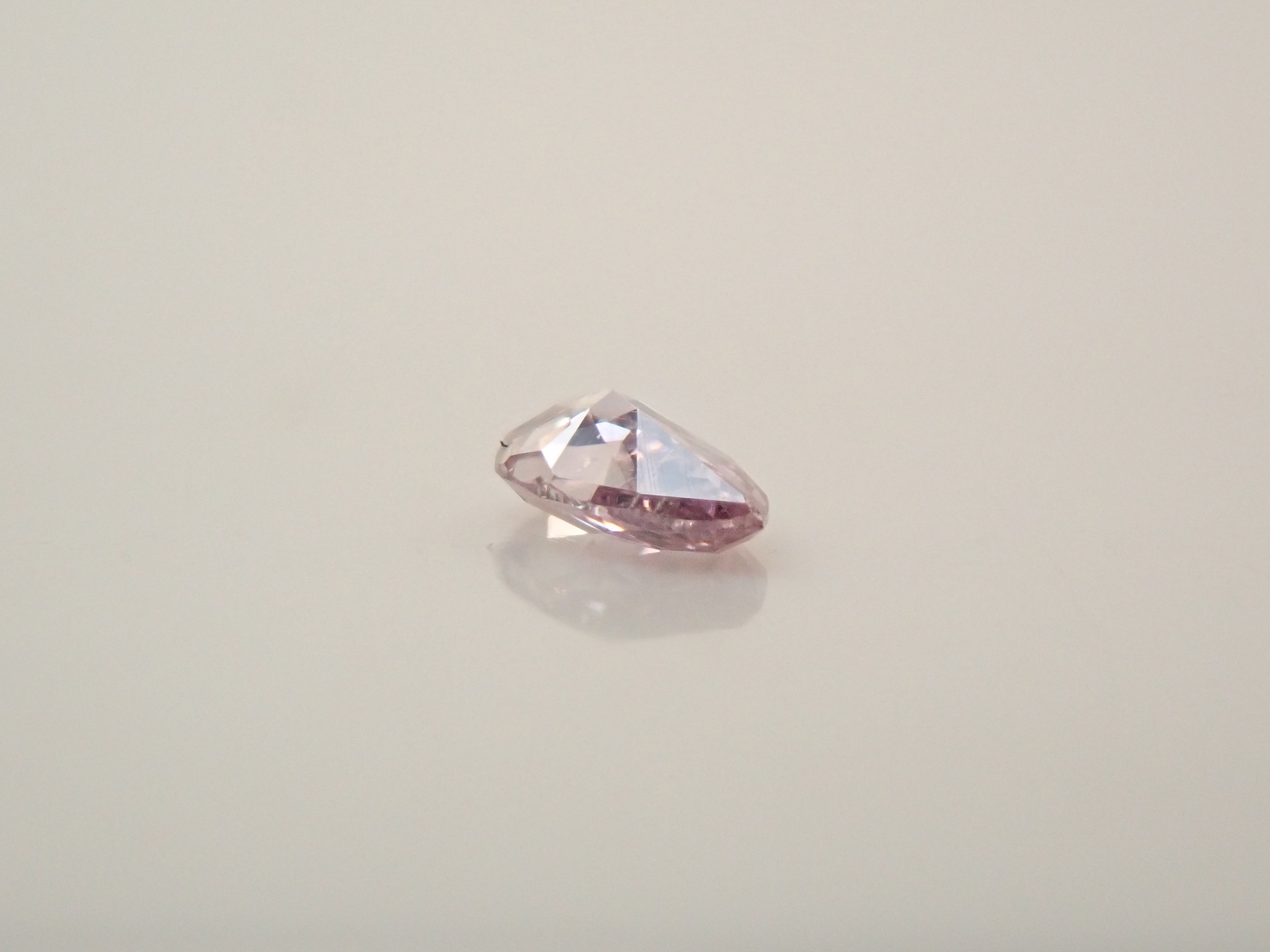 ピンクダイヤモンド 0.030ctルース(FANCY  LIGHT PURPLE PINK, SI1)