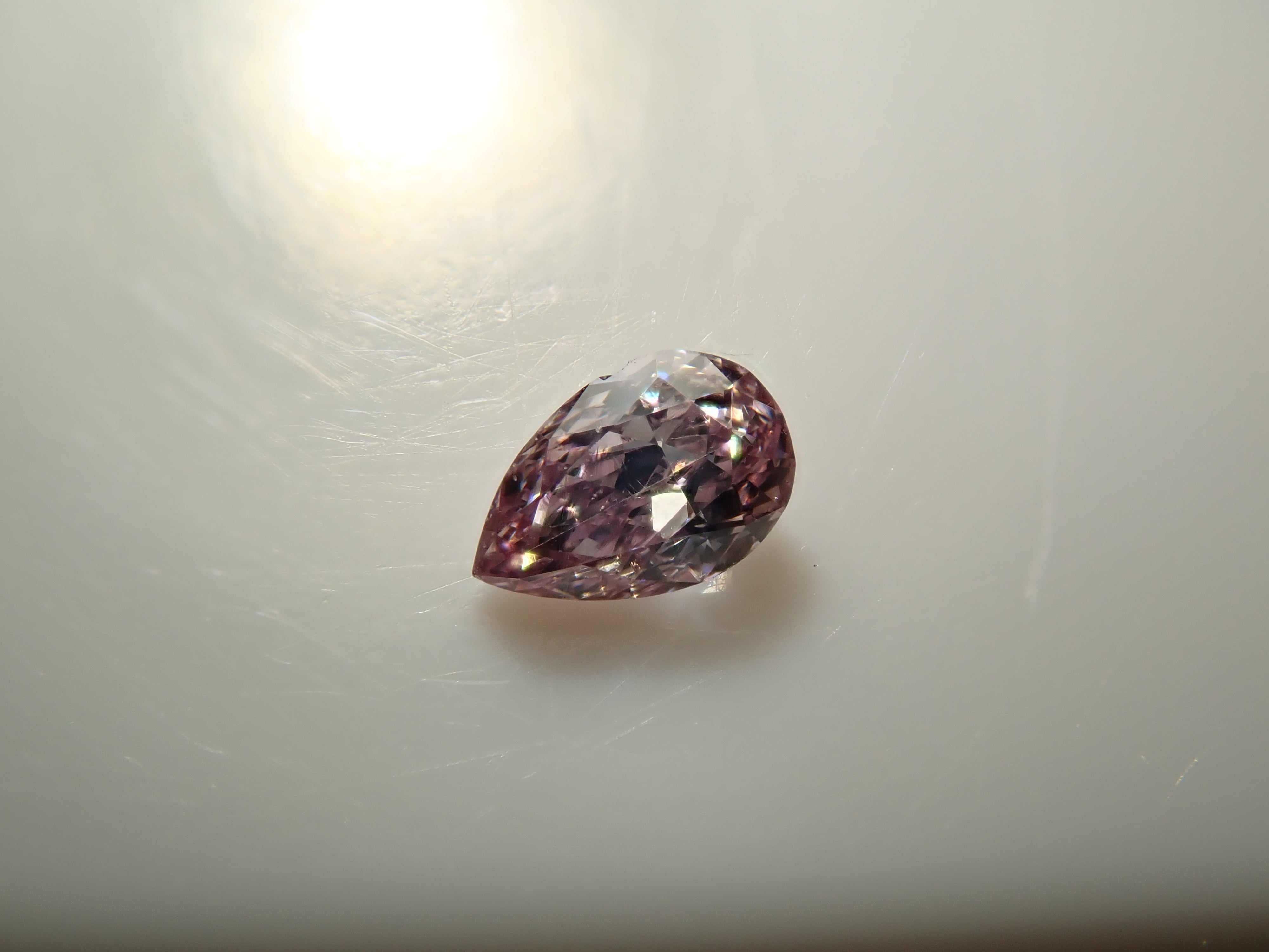 ピンクダイヤモンド 0.030ctルース(FANCY  LIGHT PURPLE PINK, SI1)