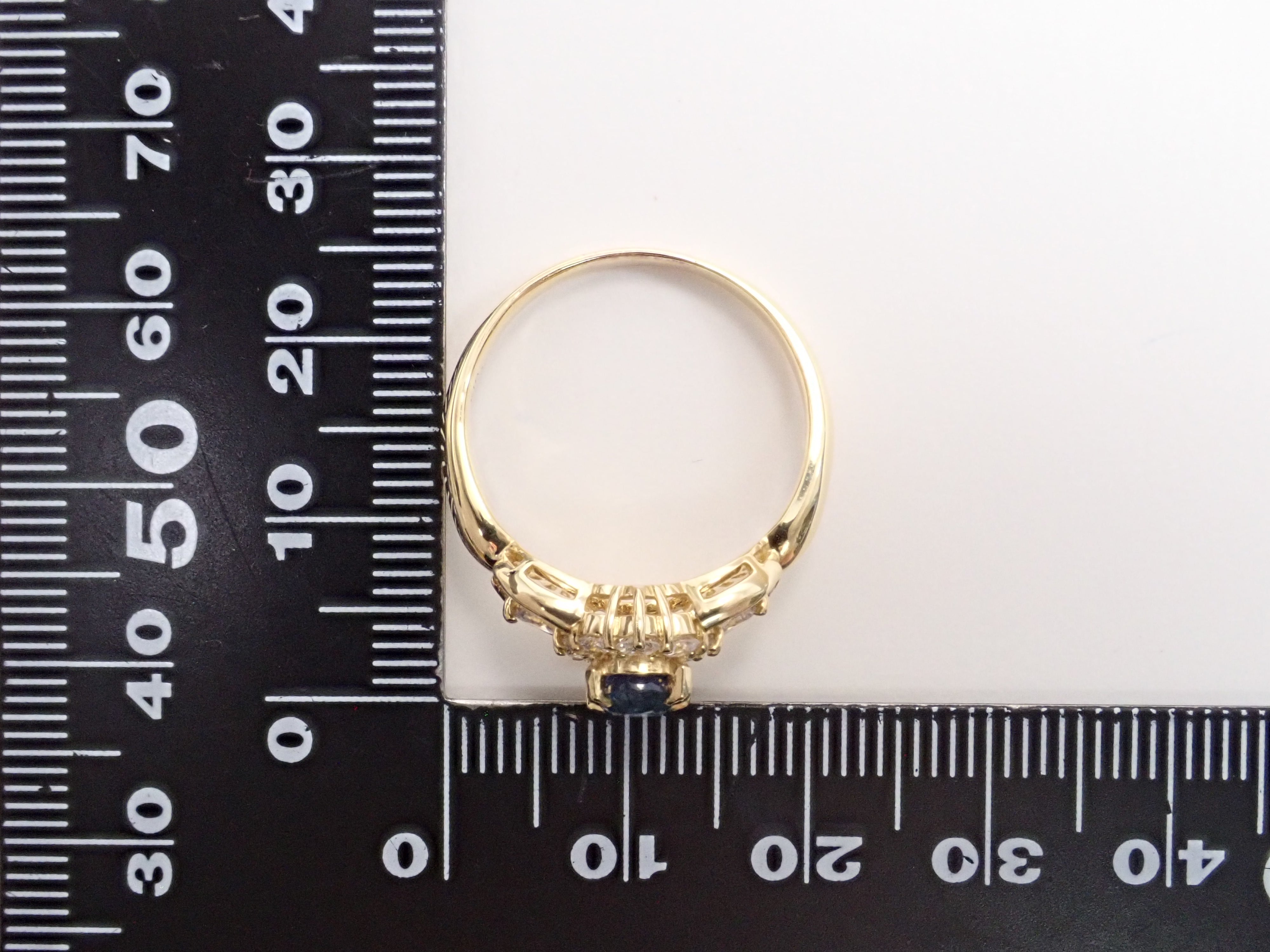 【8/6 22時販売】【カラフリ】K18 ブルーサファイア 1.13ct・ダイヤモンド0.75ctリング 鑑別書