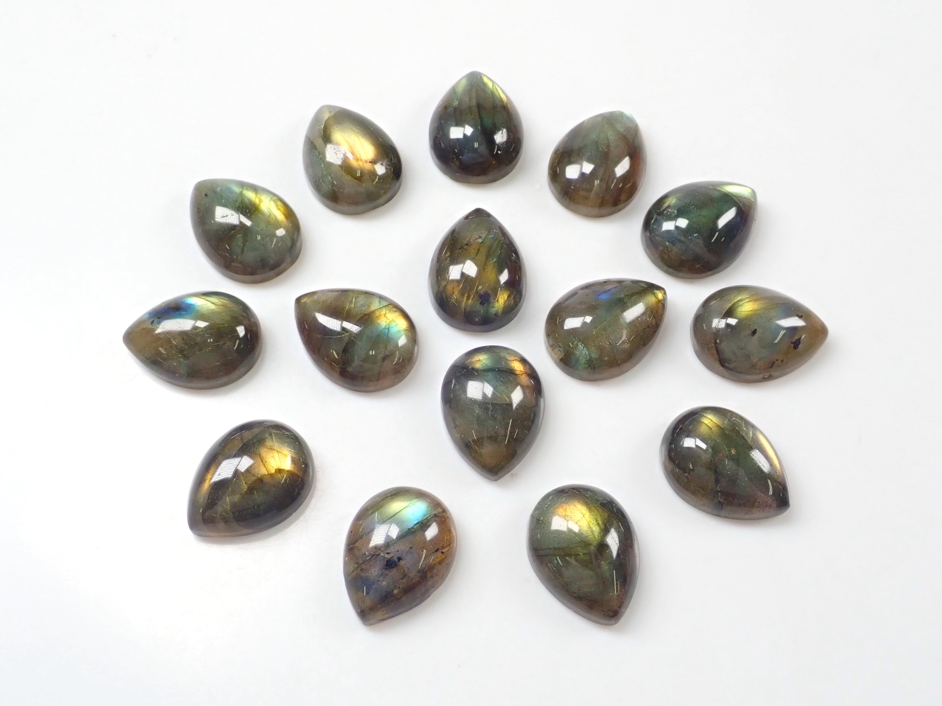 ラブラドライト1石ルース（12×16mm）《複数購入割引有》