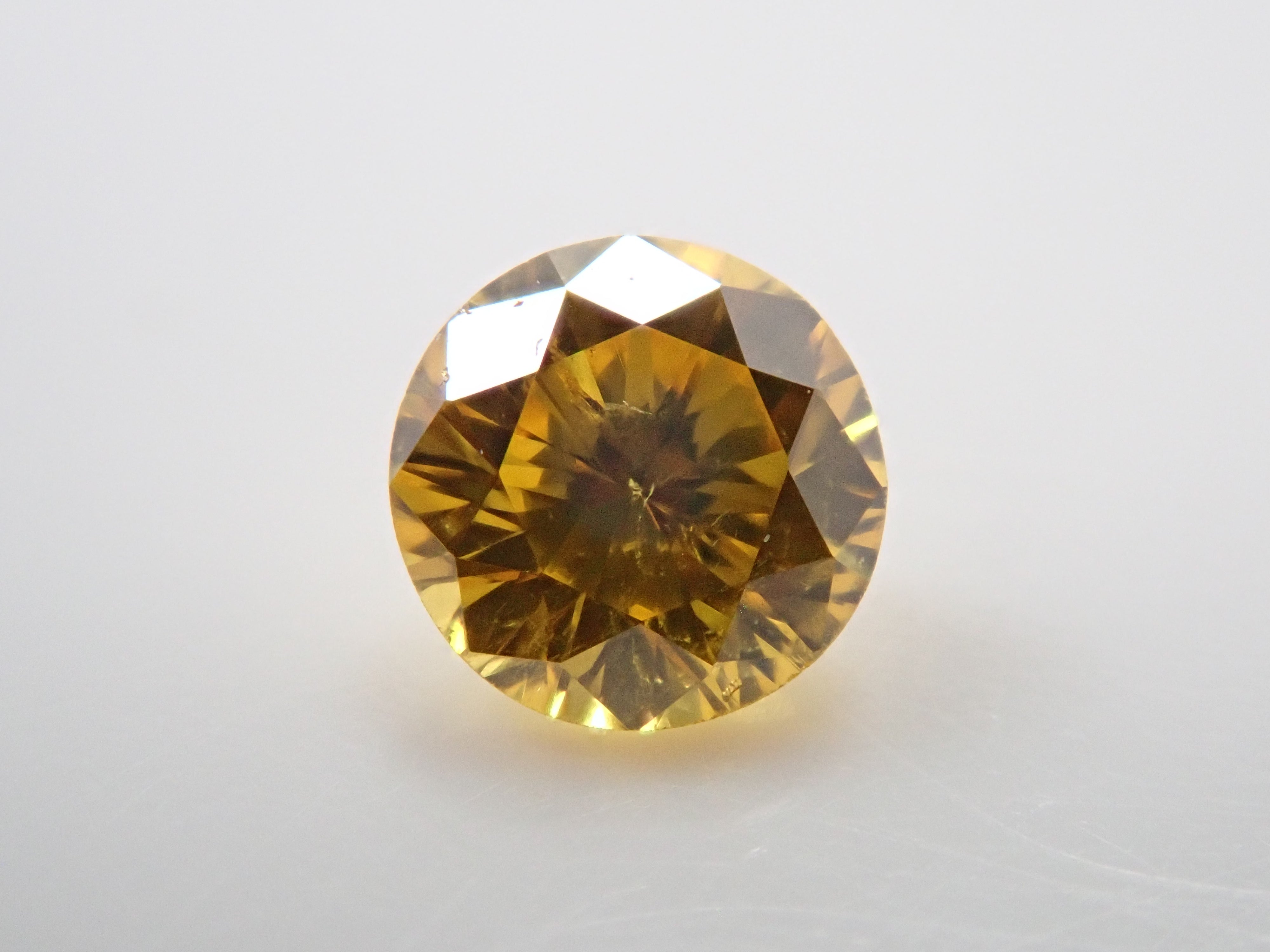 イエローダイヤモンド 0.144ctルース(FANCY VIVID YELLOW, SI-2)