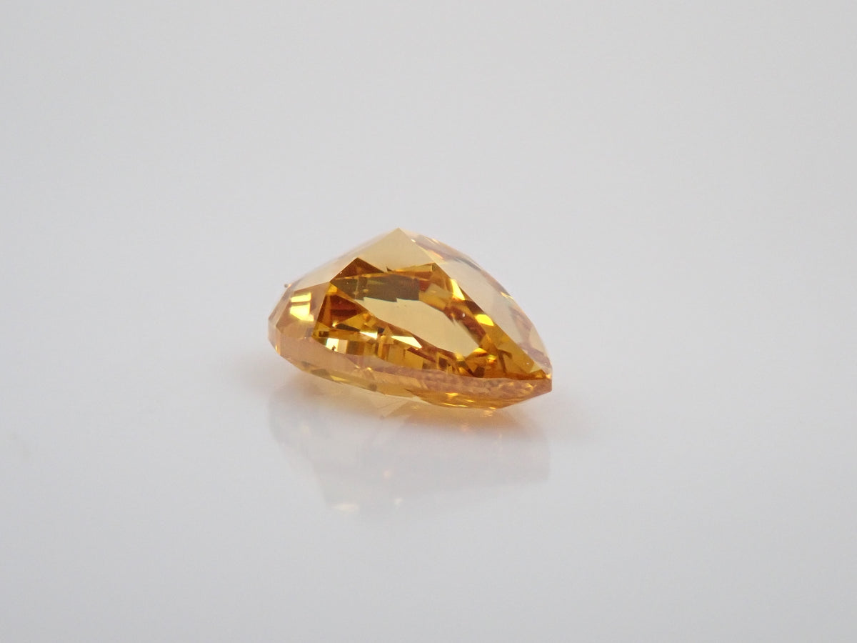 オレンジダイヤモンド 0.348ctルース(FANCY VIVID YELLOW ORANGE, VS-1)