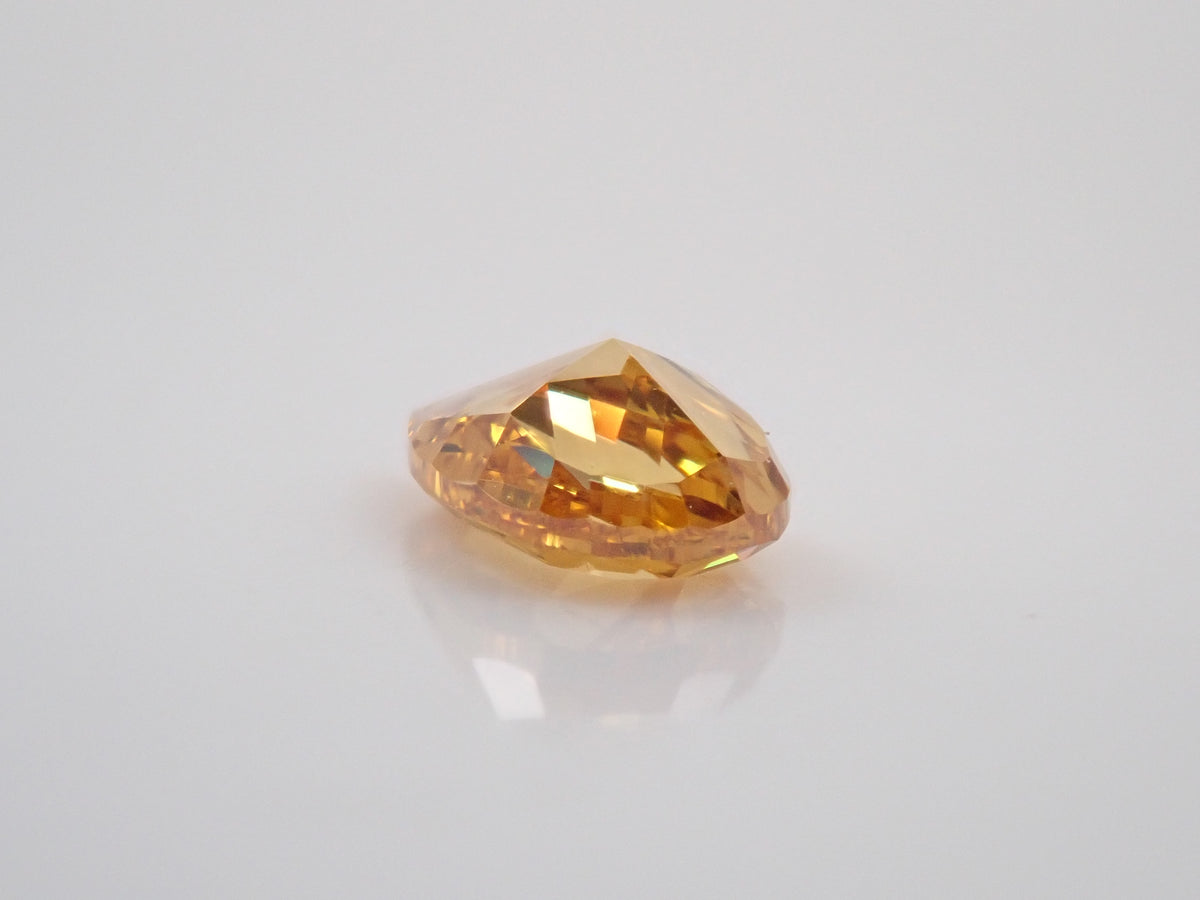 オレンジダイヤモンド 0.348ctルース(FANCY VIVID YELLOW ORANGE, VS-1)