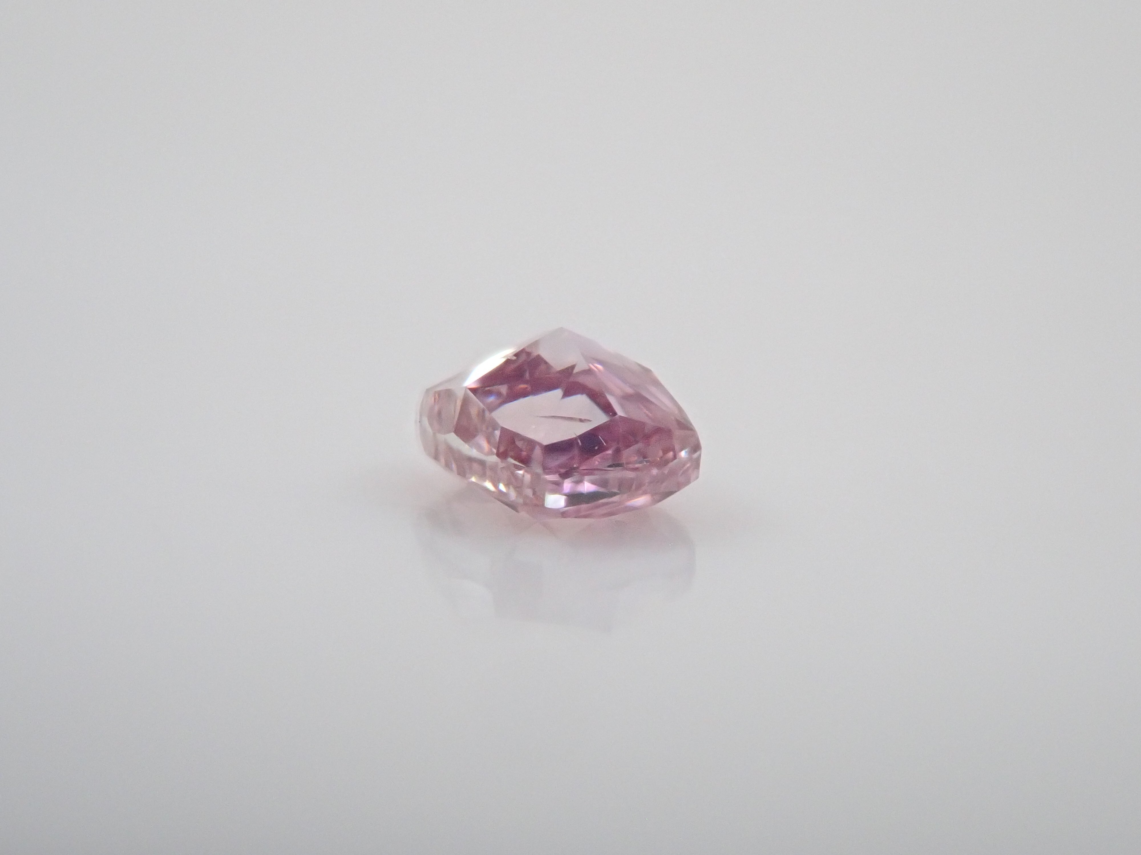 【32501975掲載】ピンクダイヤモンド 0.055ctルース(FANCY INTENSE PURPLISH PINK, SI2)