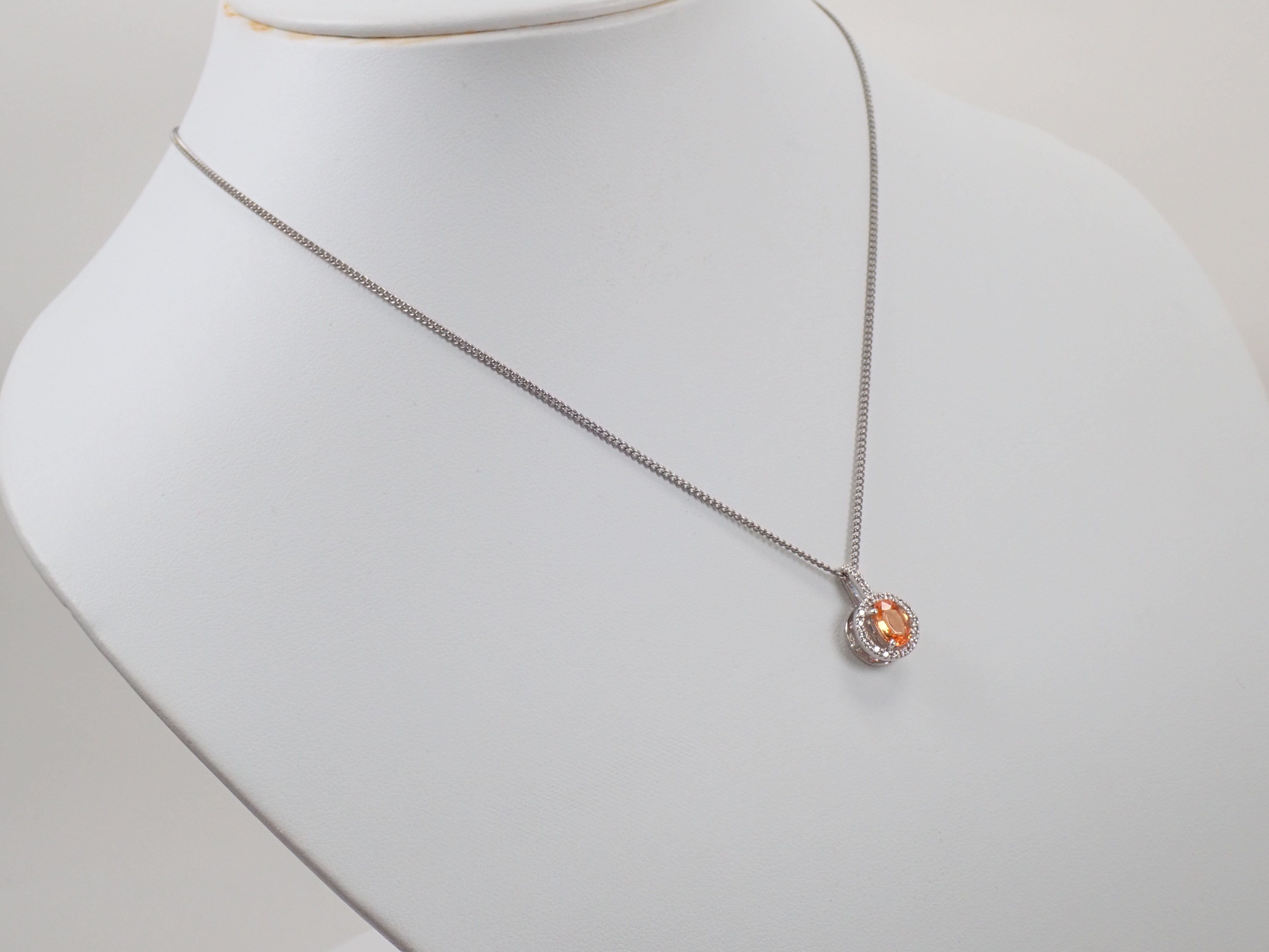 [22602704 Posted] [Colorful] Pt900 Mandarin Garnet 1.15ct Pendant Top
