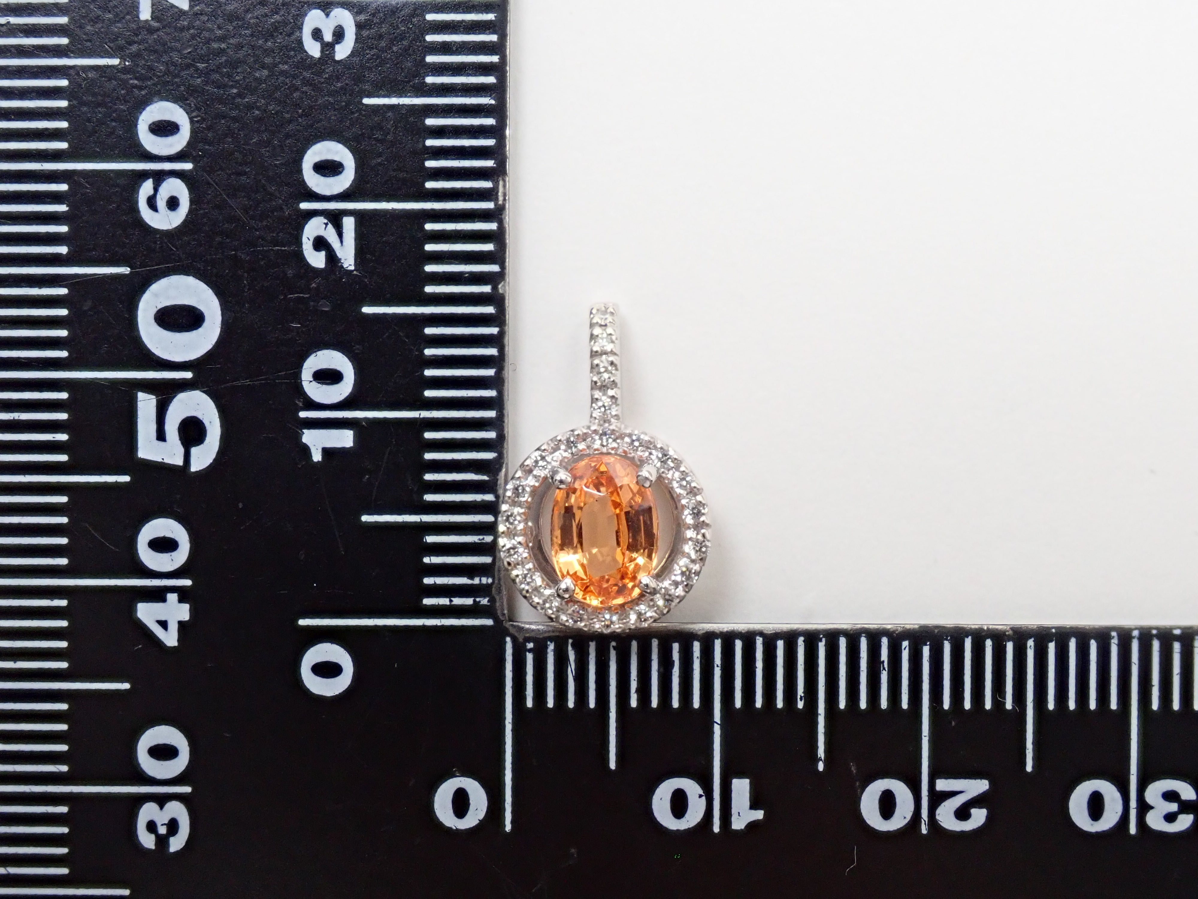 [22602704 Posted] [Colorful] Pt900 Mandarin Garnet 1.15ct Pendant Top