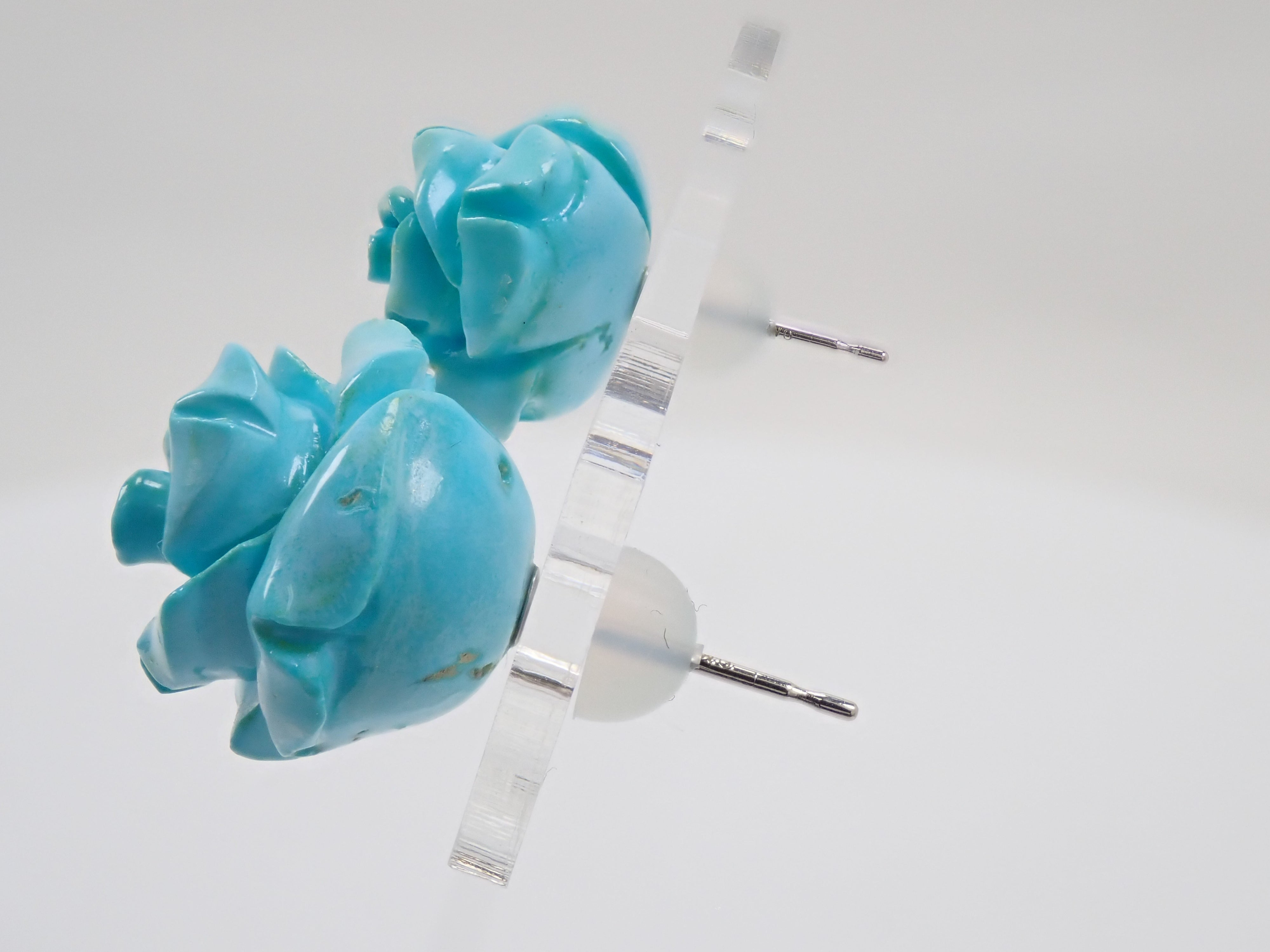 [Featured in 22602706] [Calafuri] K18WG Turquoise Earrings