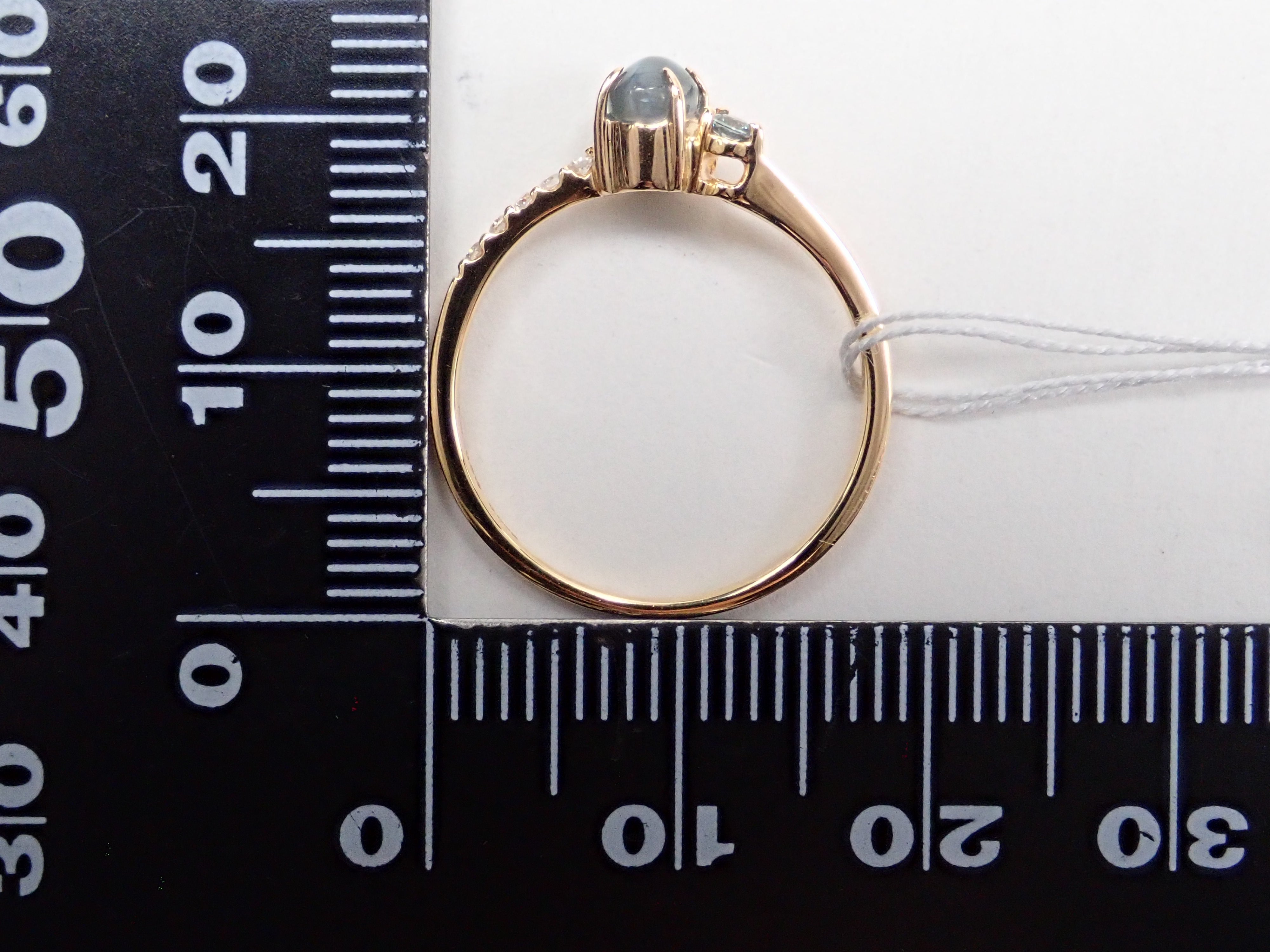 K18YGアレキサンドライトキャッツアイ0.515ct・アレキサンドライトリング