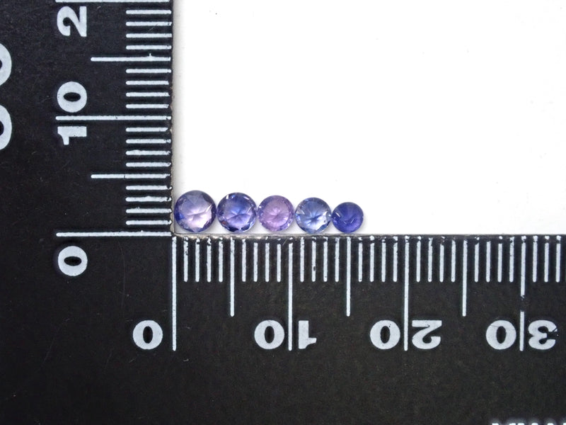 1 bicolor sapphire from Windsor, Tanzania, loose (round cut)《Discount available for multiple purchases》
