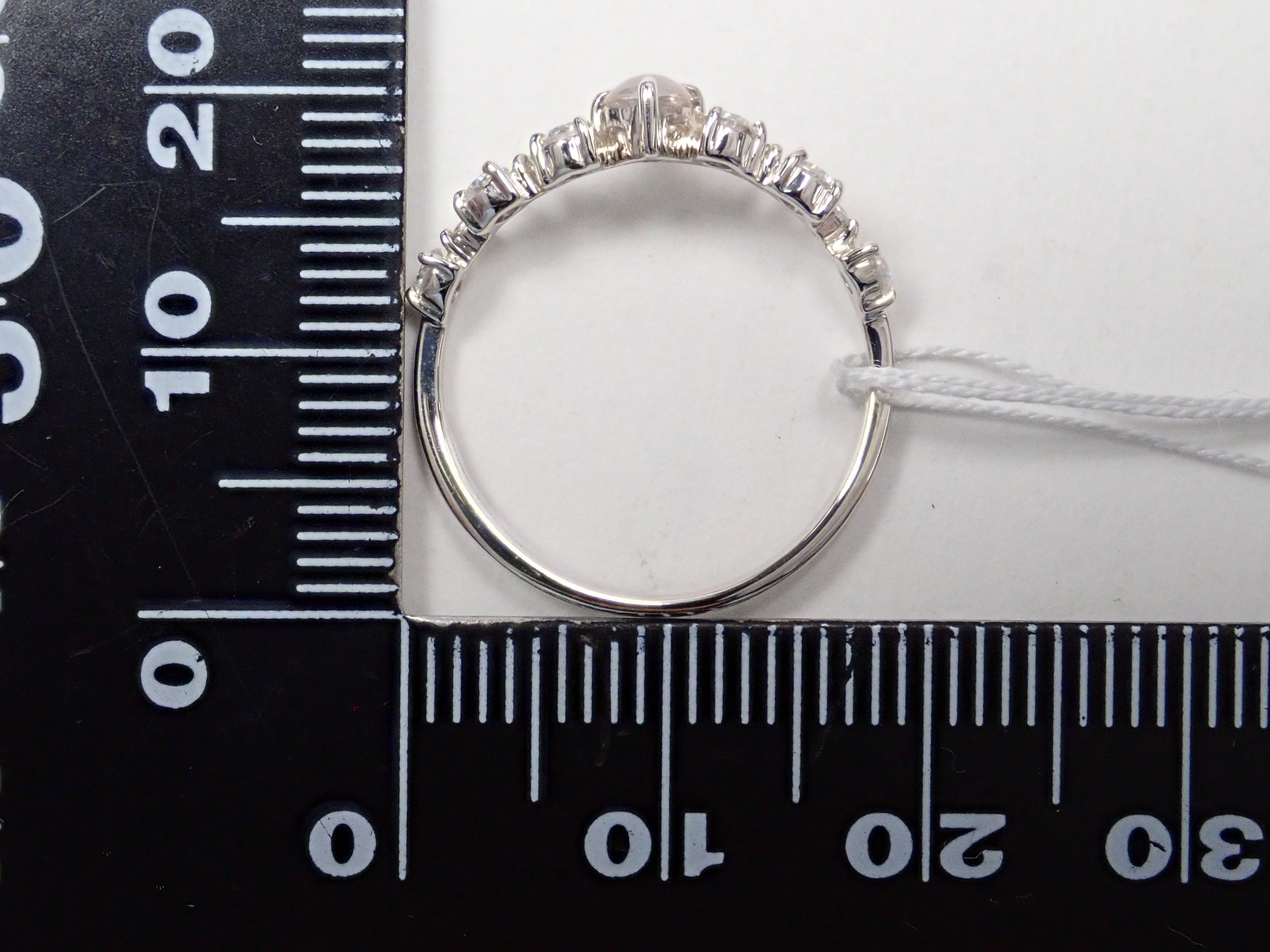 Pt950ダイヤモンド（カボションカット）0.131ct リング