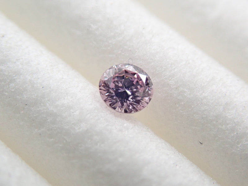 ピンクダイヤモンド 2.2mm/0.044ctルース(FANCY PURPLE PINK, I-1)