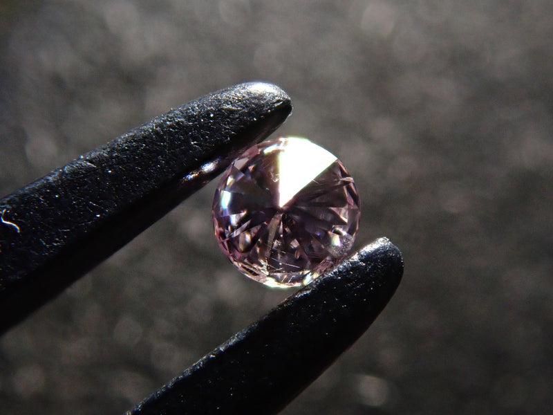 ピンクダイヤモンド 2.2mm/0.044ctルース(FANCY PURPLE PINK, I-1