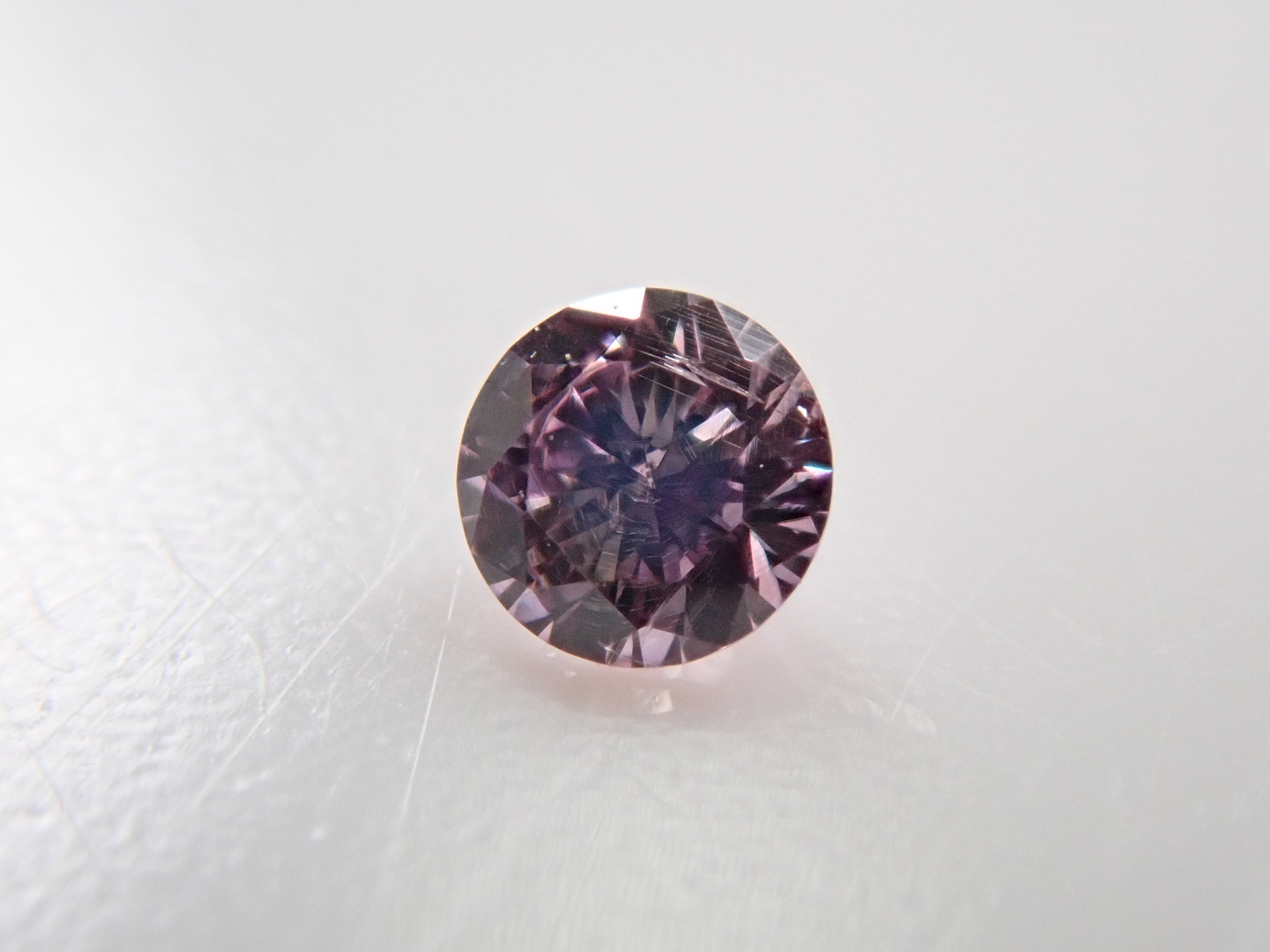 ピンクダイヤモンド 0.034ctルース(FANCY PURPLE PINK, I-1)