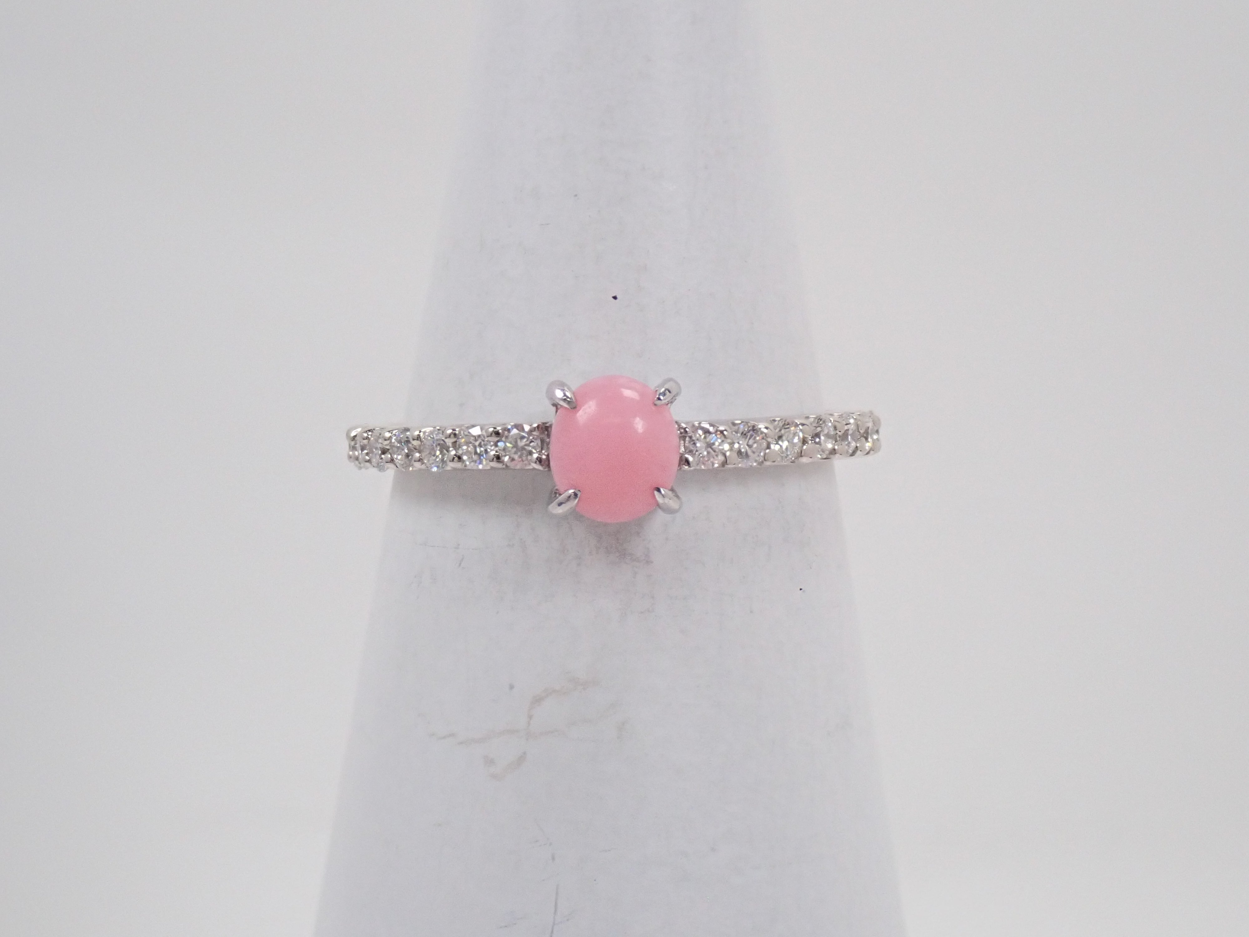 【22602711掲載】Pt900 コンクパール 0.56ct ダイヤモンド0.25ctリング鑑別書