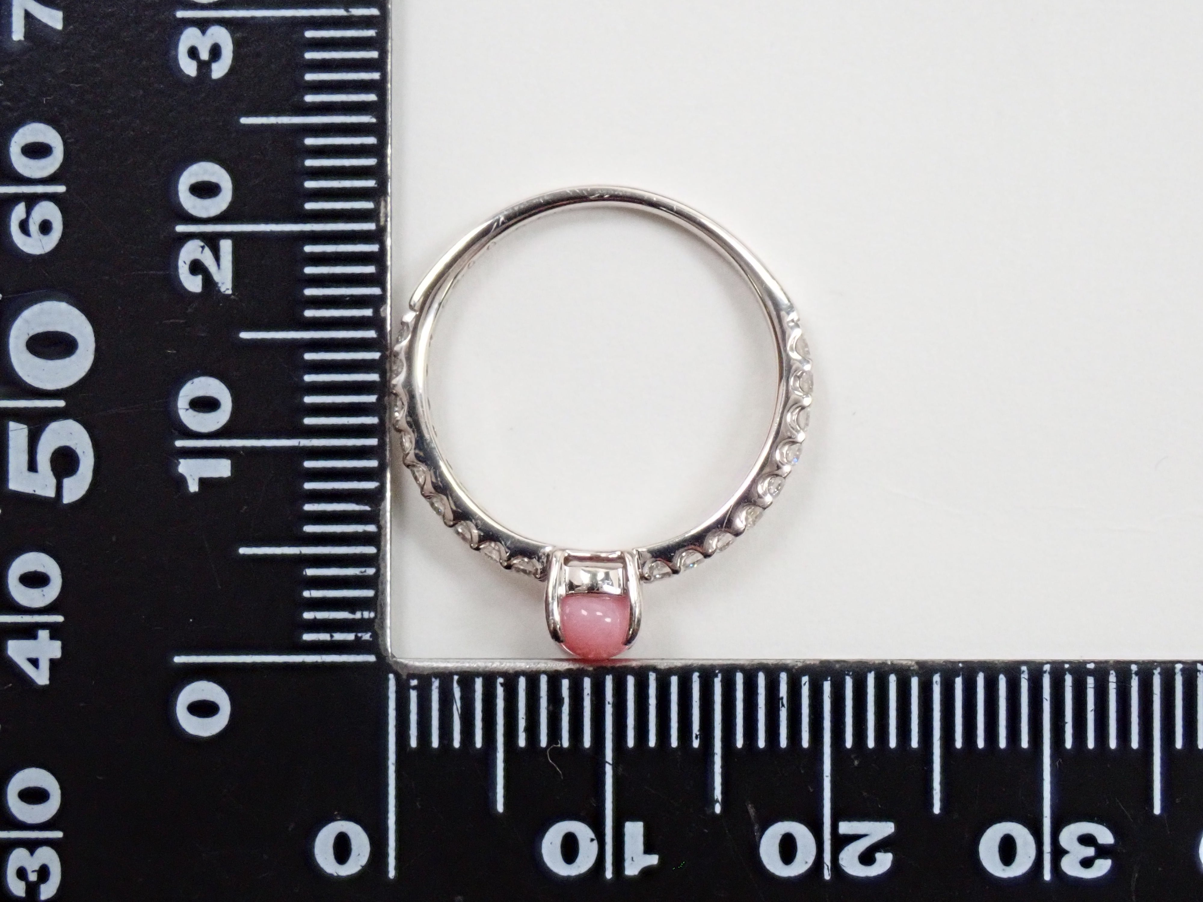 【22602711掲載】Pt900 コンクパール 0.56ct ダイヤモンド0.25ctリング鑑別書