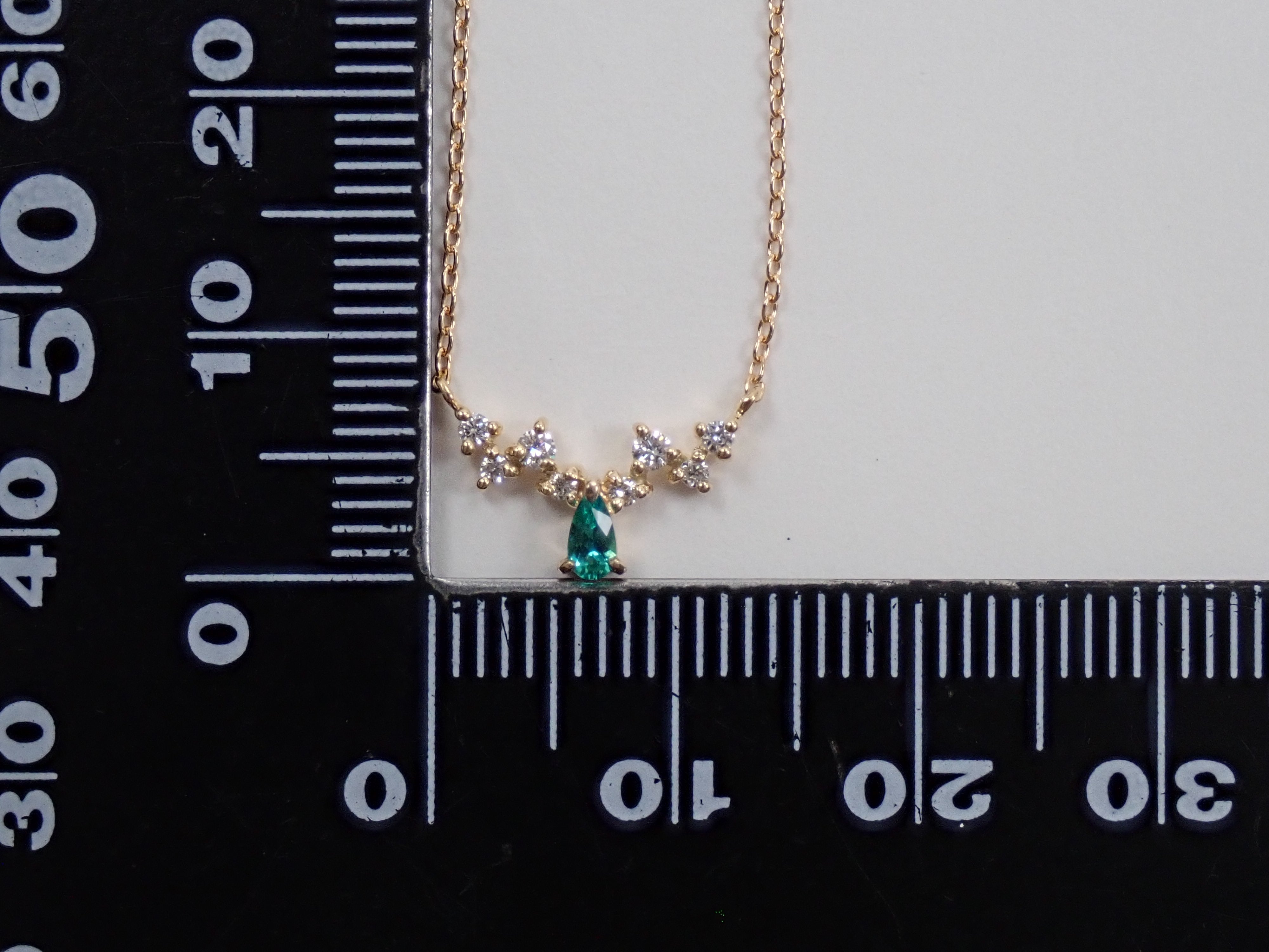【22602677掲載】K18YG ブラジル産パライバトルマリン 0.066ct ダイヤモンド0.091ctペンダント（ネックレス）ソーティング