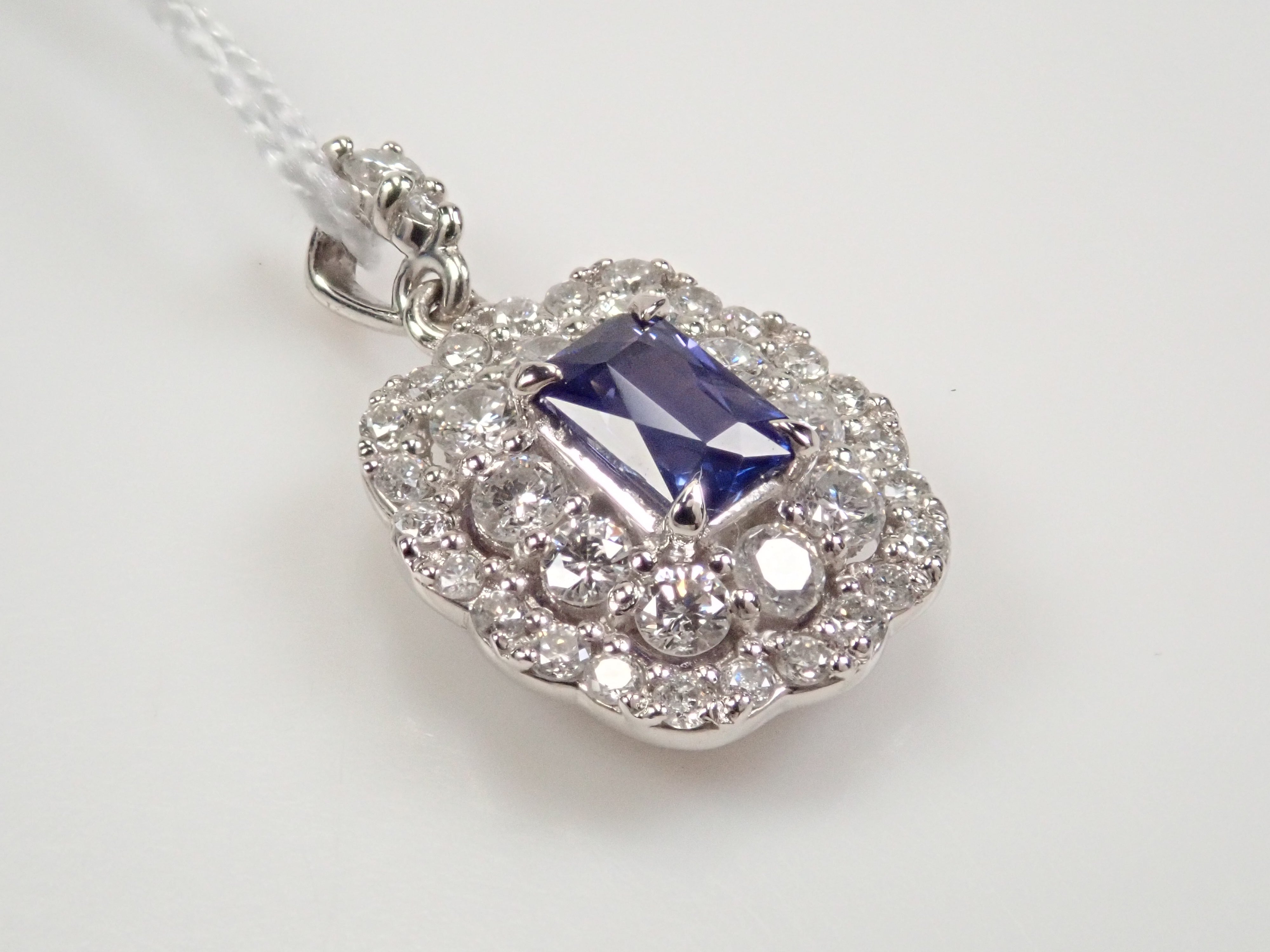 【22602496掲載】Pt950 パープルサファイア 0.247ct ペンダントトップ（ネックレストップ）