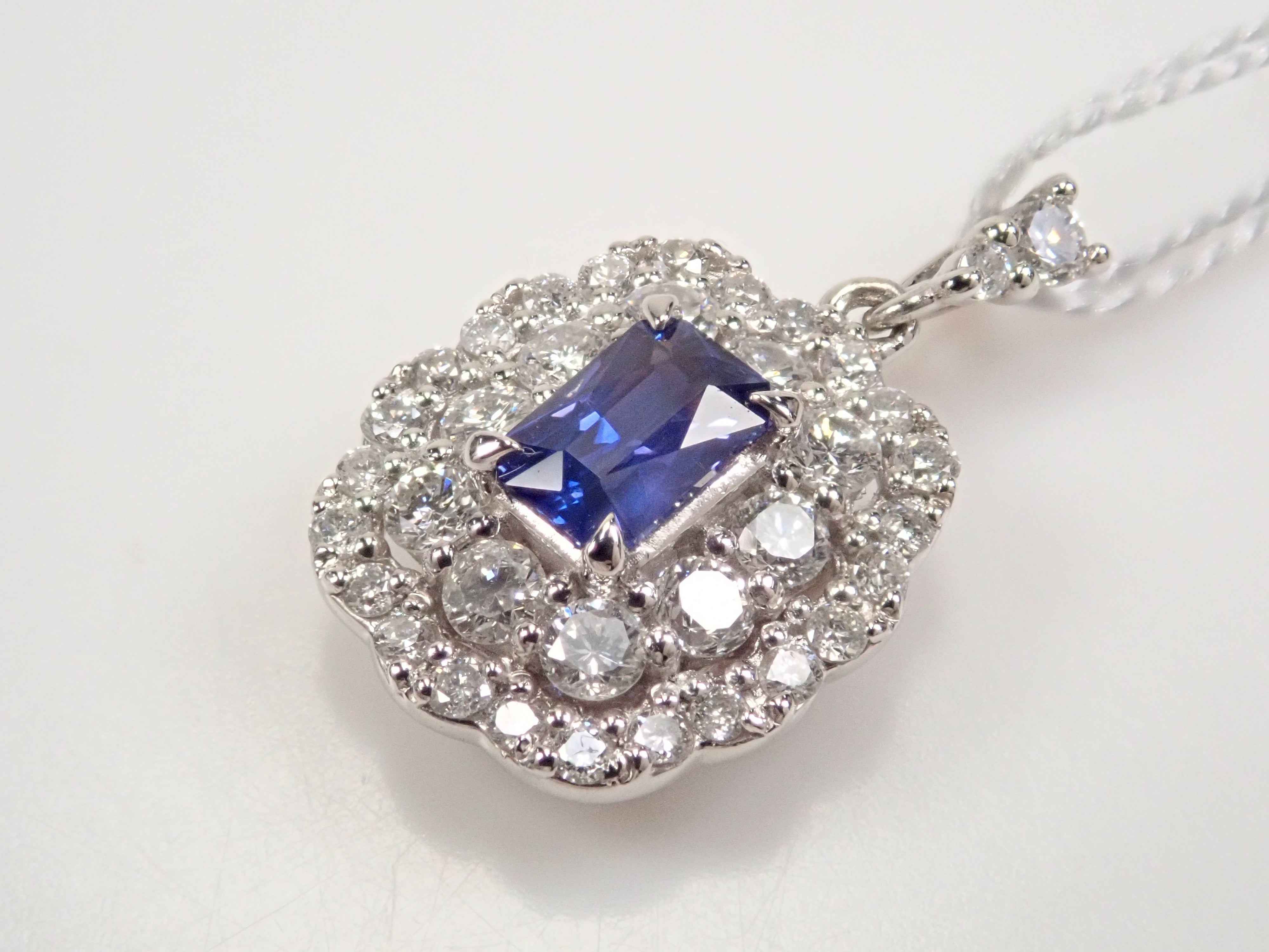 【22602496掲載】Pt950 パープルサファイア 0.247ct ペンダントトップ（ネックレストップ）