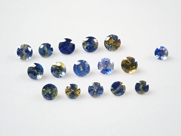 【寶石扭蛋💎】1顆斯里蘭卡雙色藍寶石散裝（圓形切割，2.3-2.8mm）《多買有折扣》