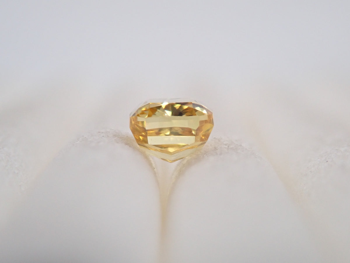 【9/12 22時販売】イエローダイヤモンド 0.212ctルース(FANCY DEEP ORANGY YELLOW, VS1)
