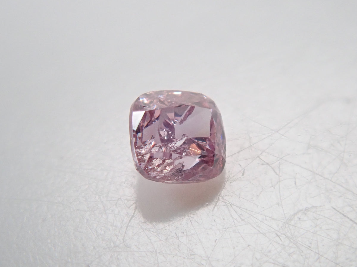 【Lottery Sale】Pink Diamond 0.067ct Loose Stone (FANCY INTENSE PURPLE PINK, I-1)
